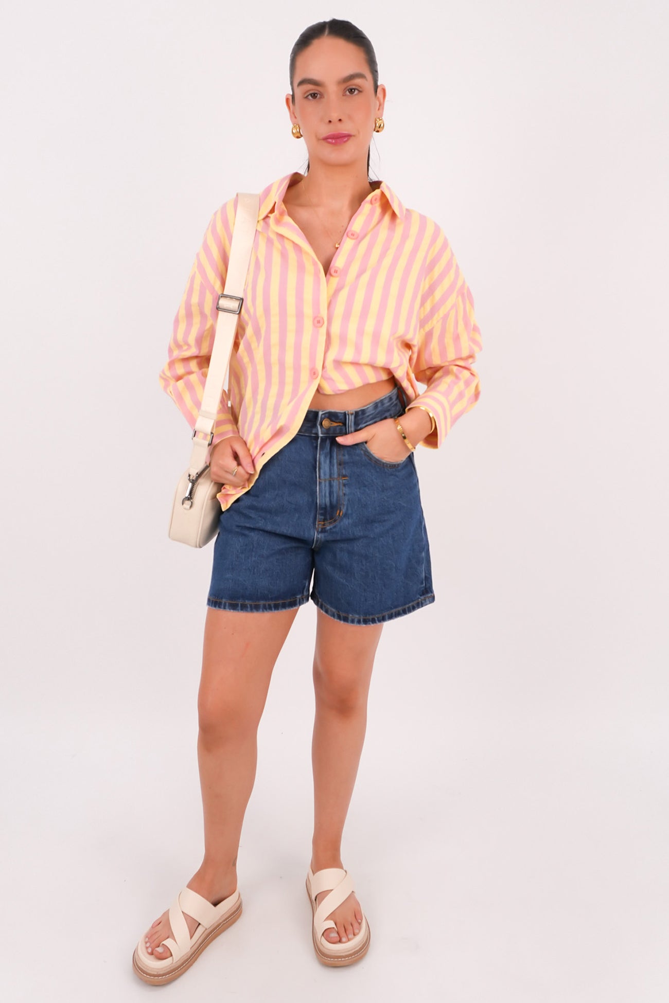 Hutton Shirt Pink Yellow