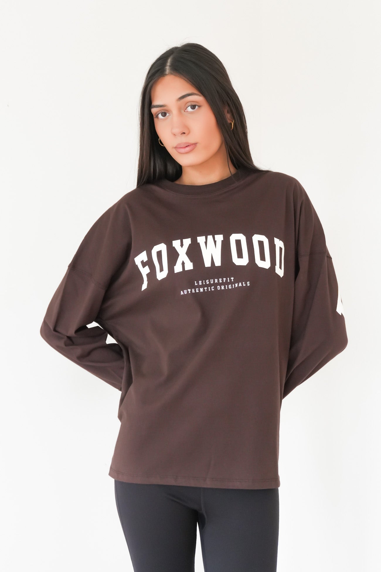 Interval Long Sleeve Coffee Bean White