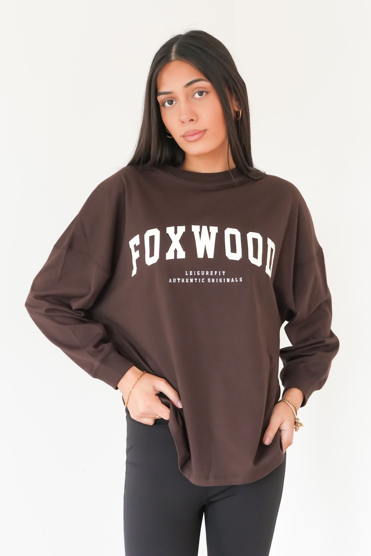 Interval Long Sleeve Coffee Bean White