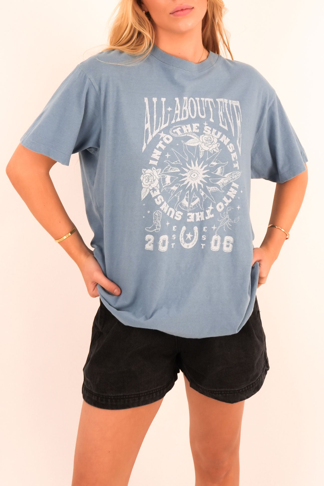 Into The Sunset Relaxed Tee Blue
