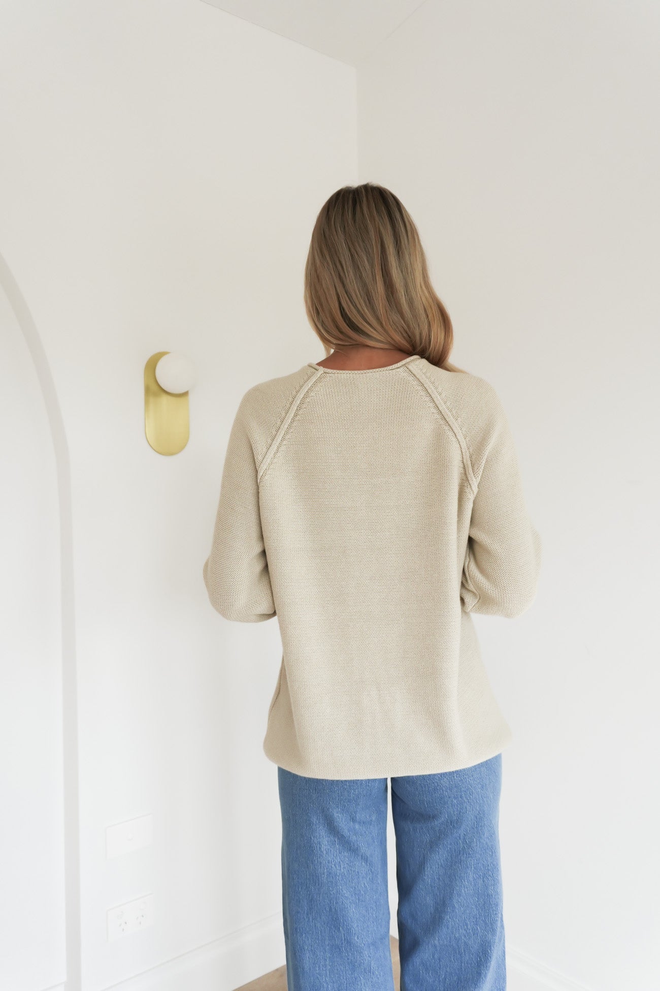 Ivy Raglan Sweater Sand