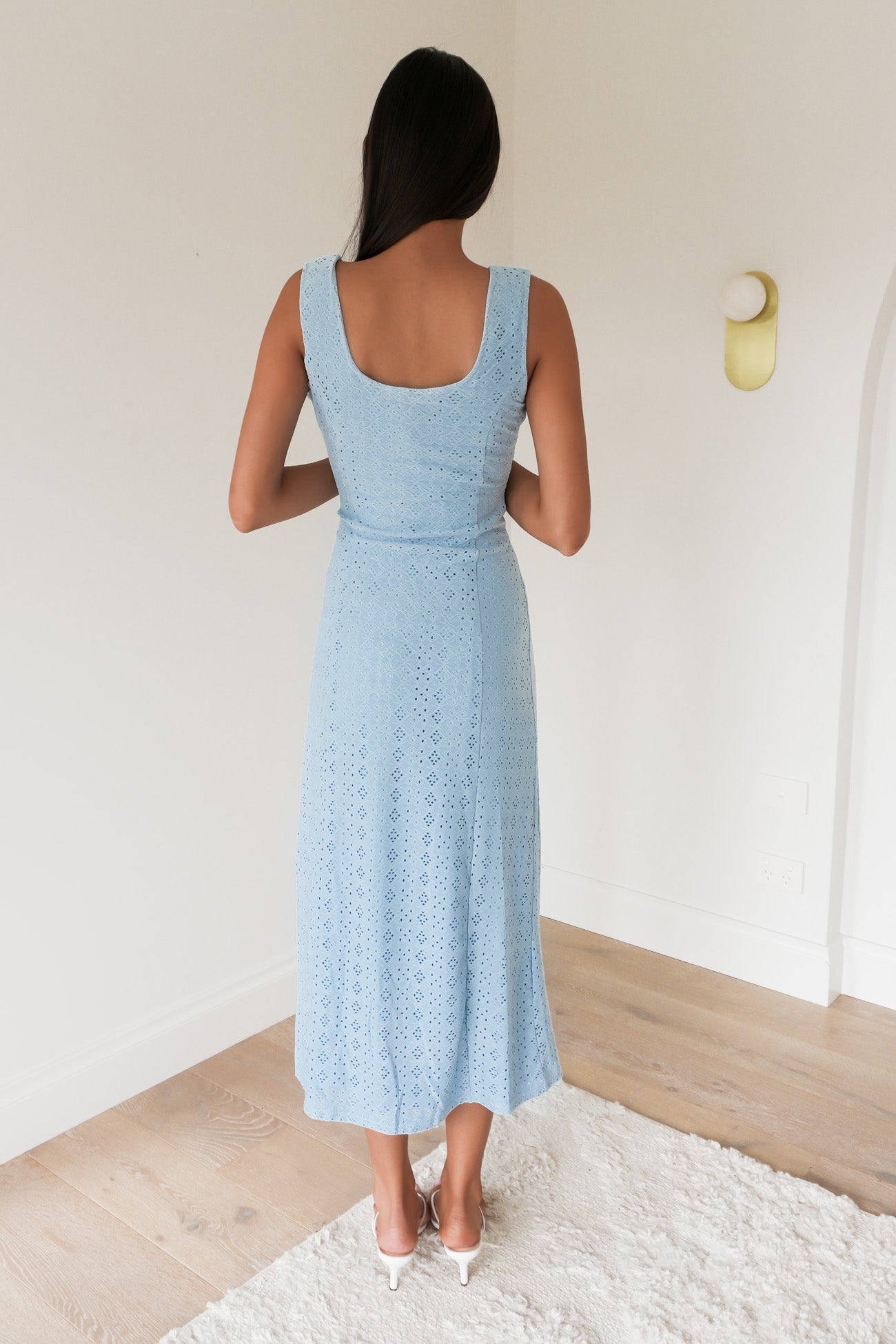 Ivy Stretch Maxi Dress Blue
