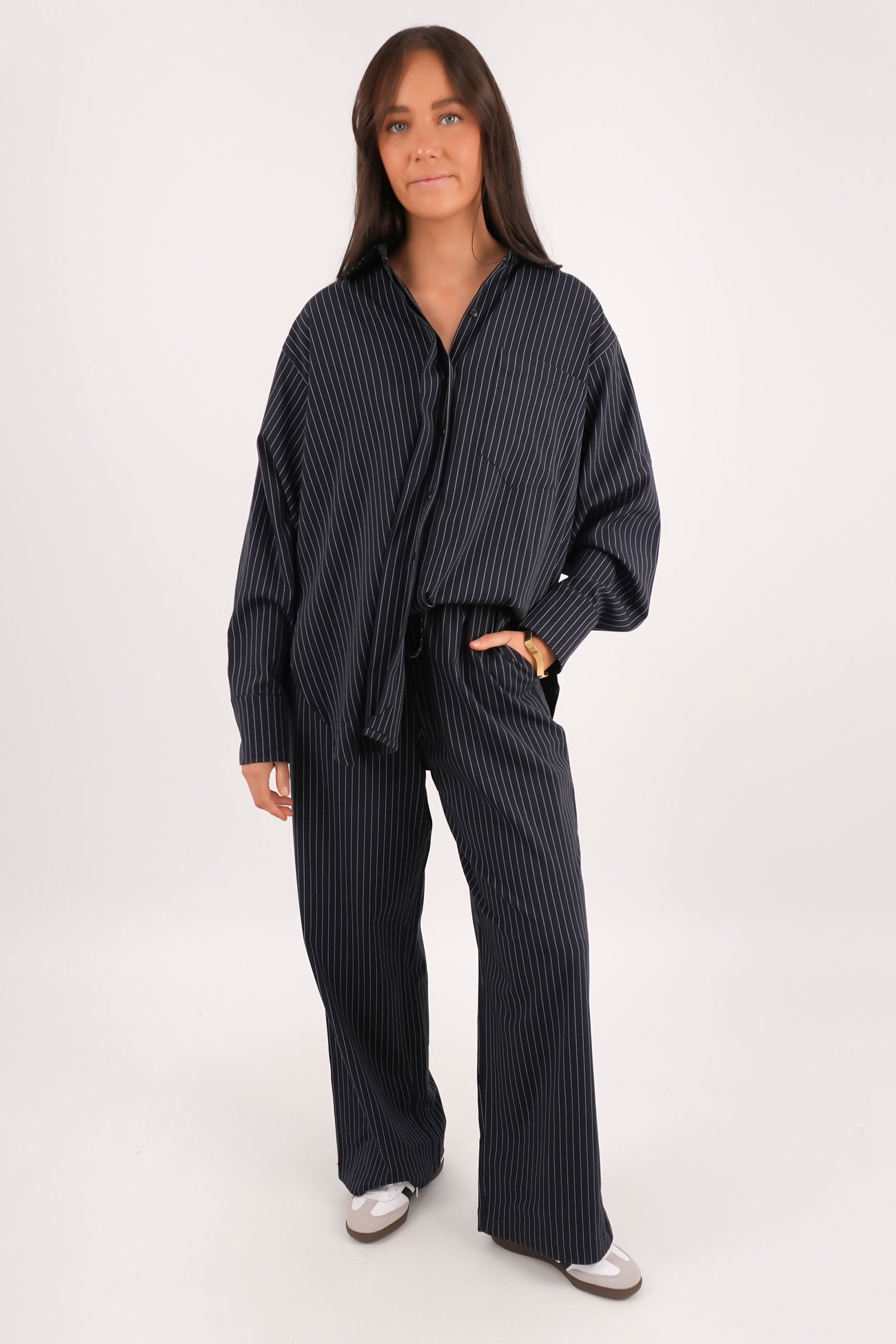 Jackson Pant Navy Pinstripe