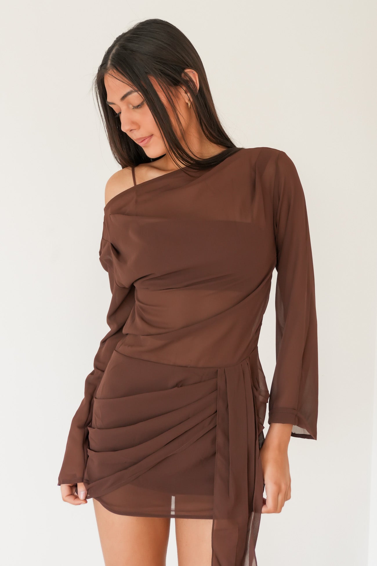 Jacob Mini Dress Chocolate