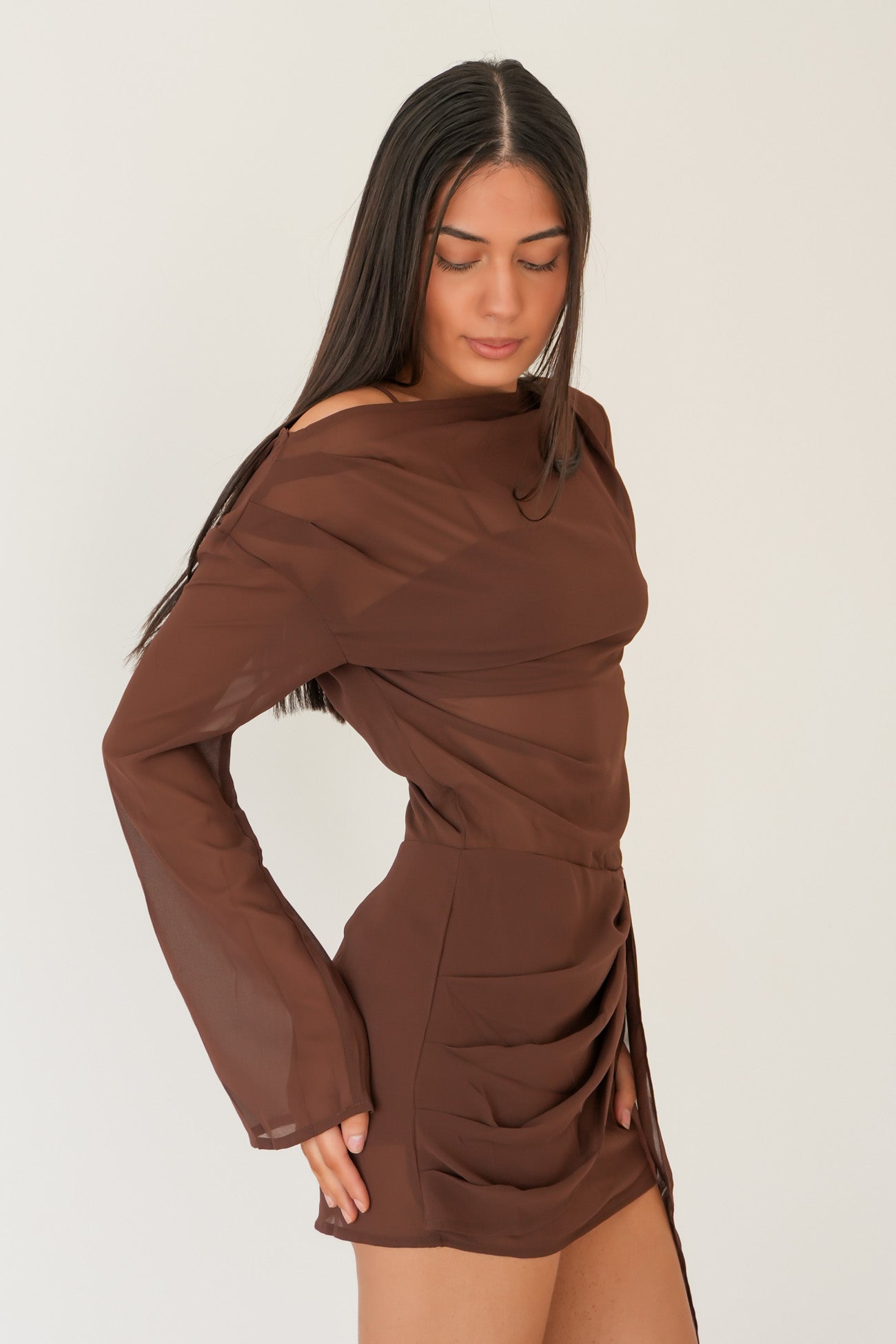 Jacob Mini Dress Chocolate