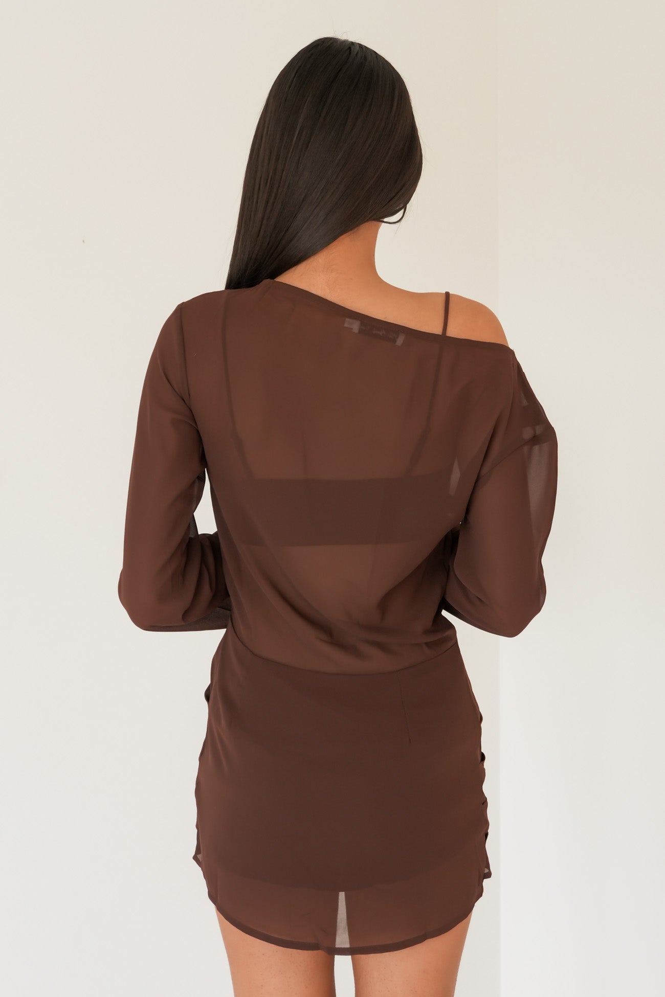 Jacob Mini Dress Chocolate