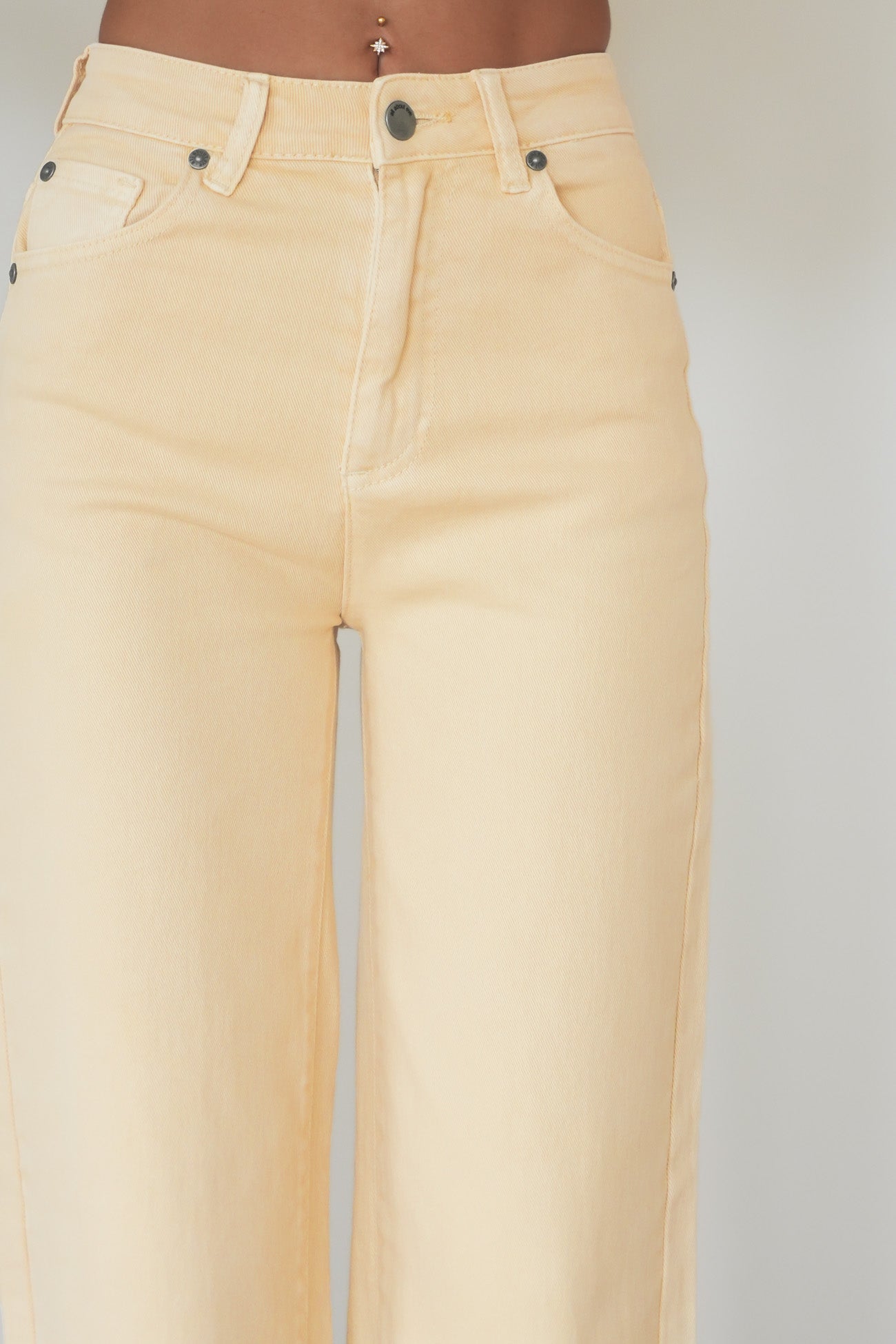 Jacqui Wide Leg Jean Butter