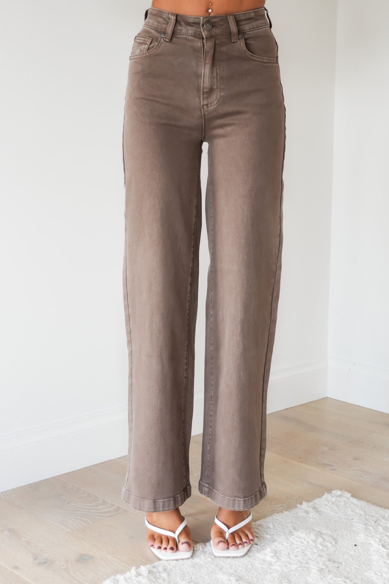 Jacqui Wide Leg Jean Cocoa