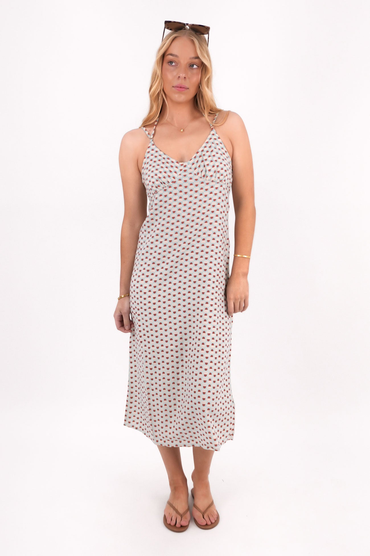 Jade Midi Dress Sky Blue