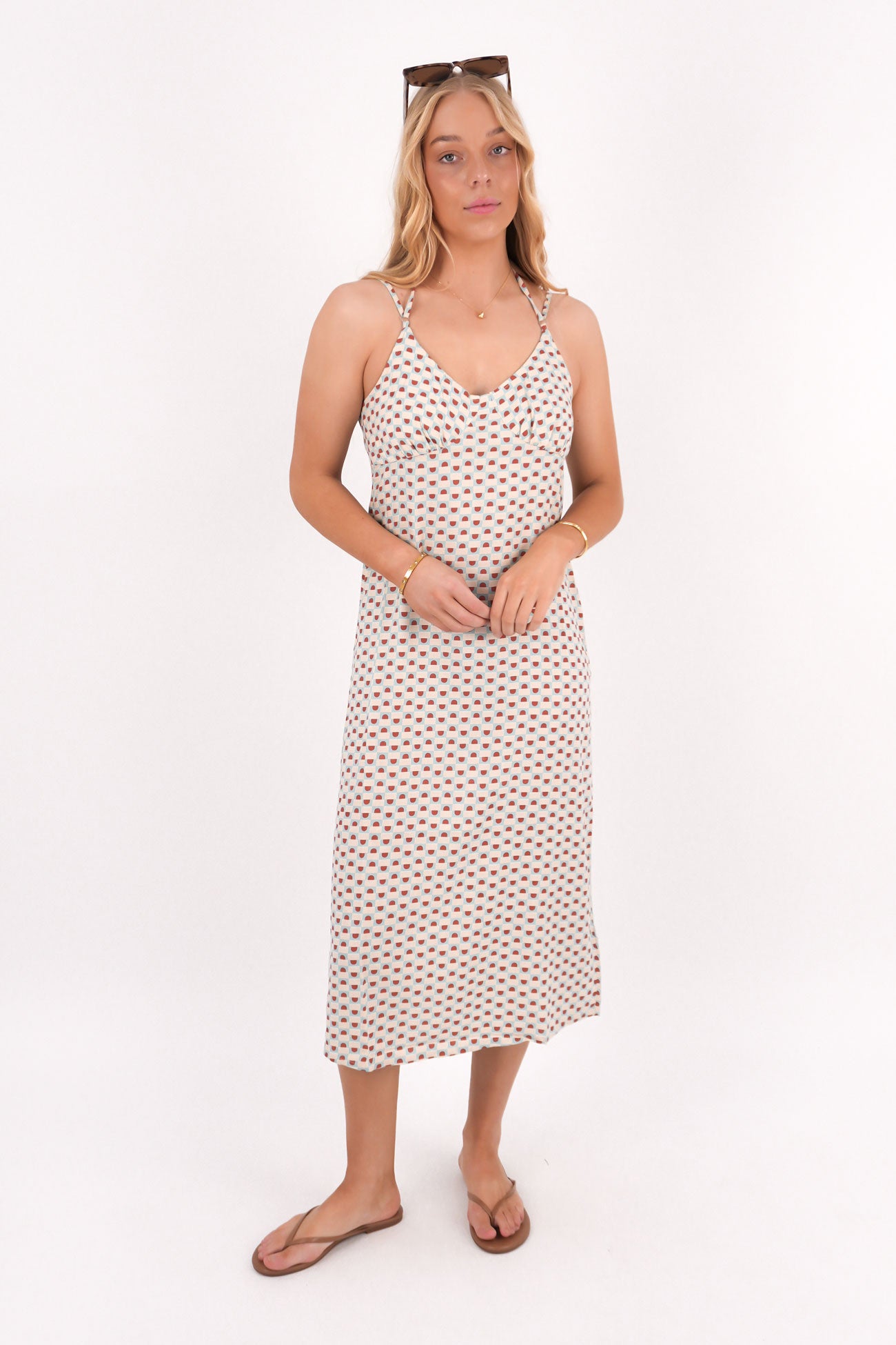Jade Midi Dress Sky Blue