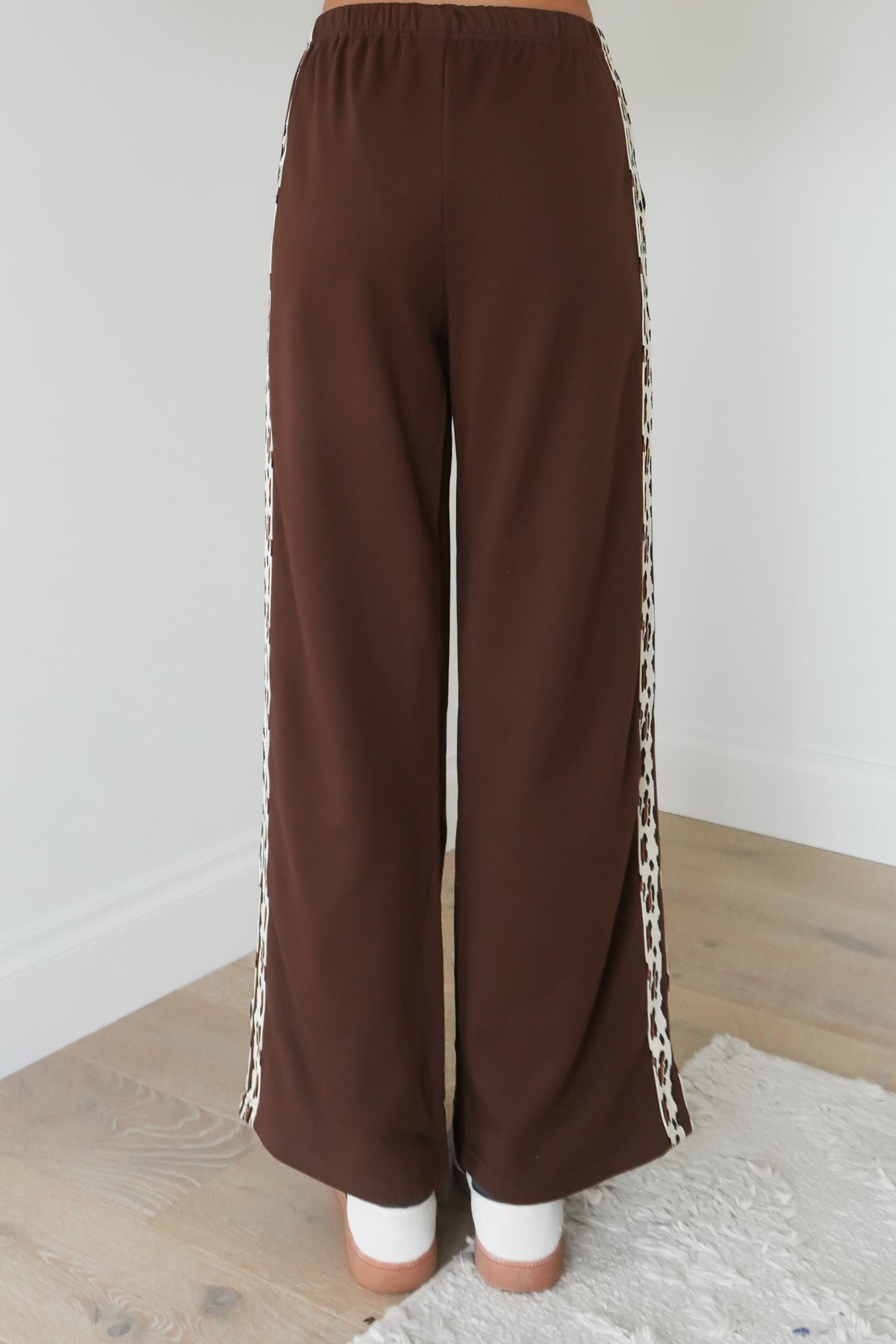 Jake Track Pant Brown Leopard