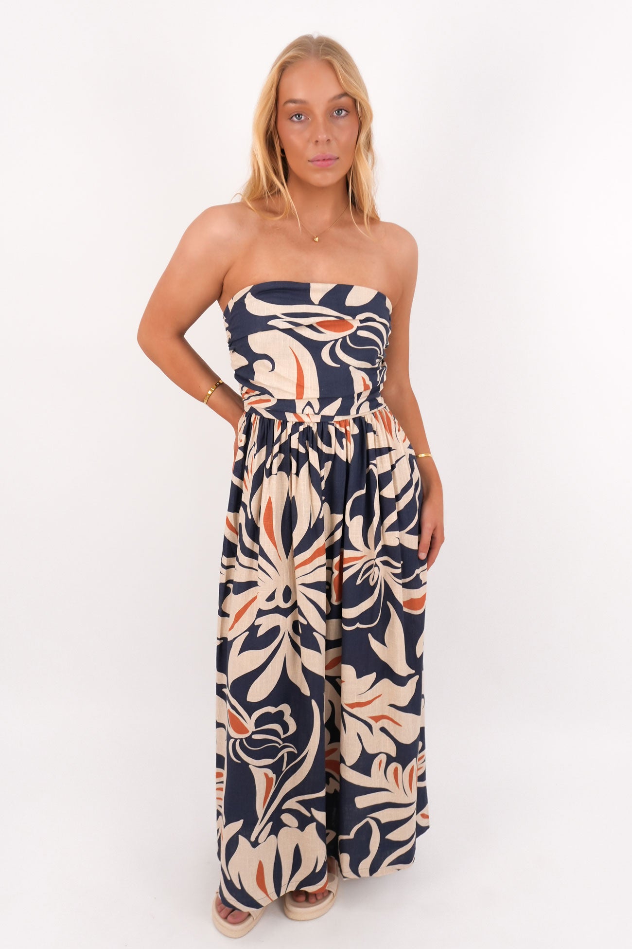 Jana Strapless Dress Wild Orchid