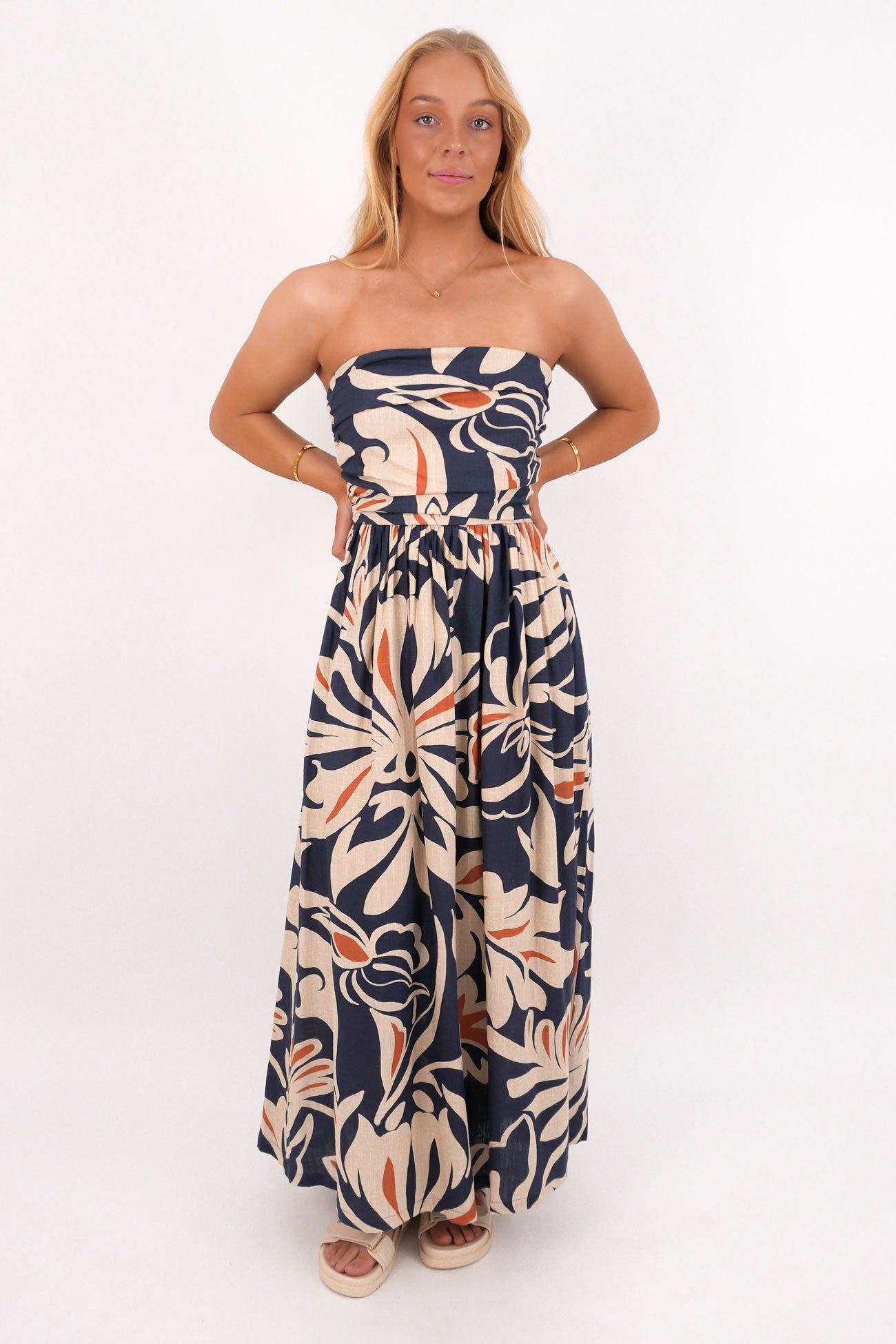 Jana Strapless Dress Wild Orchid