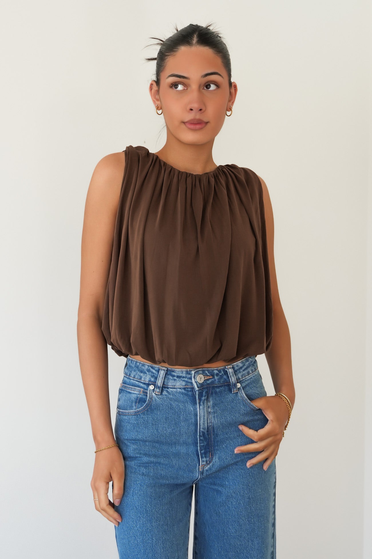 Jasmyne Bubble Top Chocolate