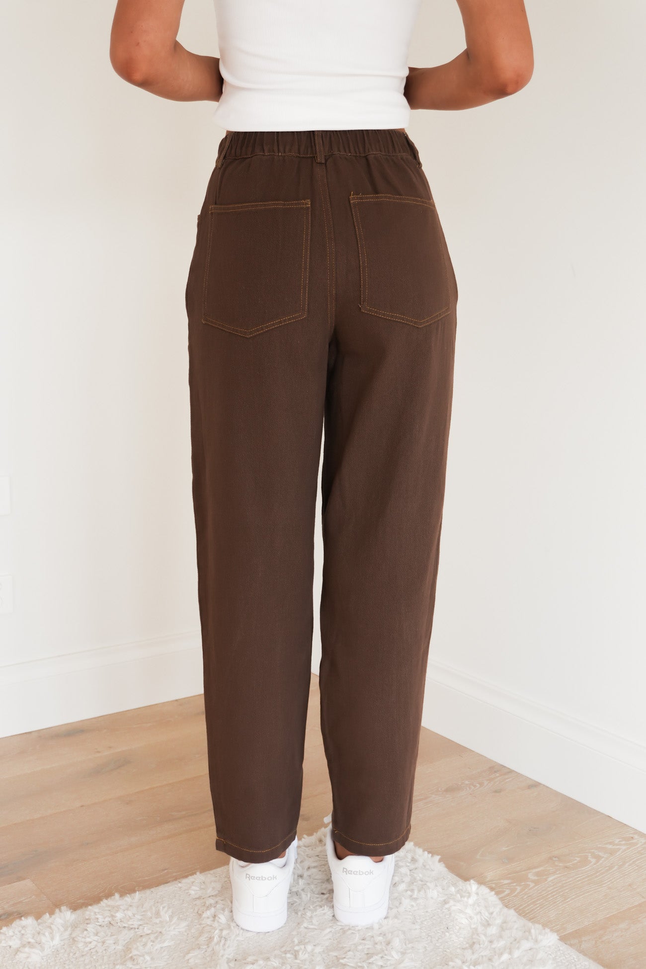 Jaye Barrel Jean Chocolate
