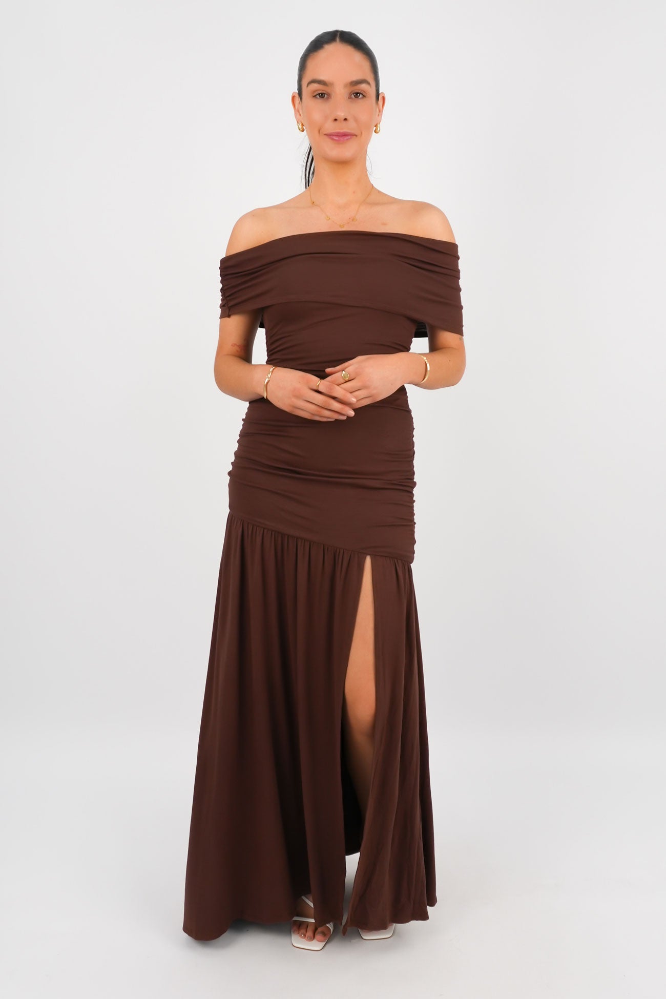 Jaymie Maxi Dress Chocolate