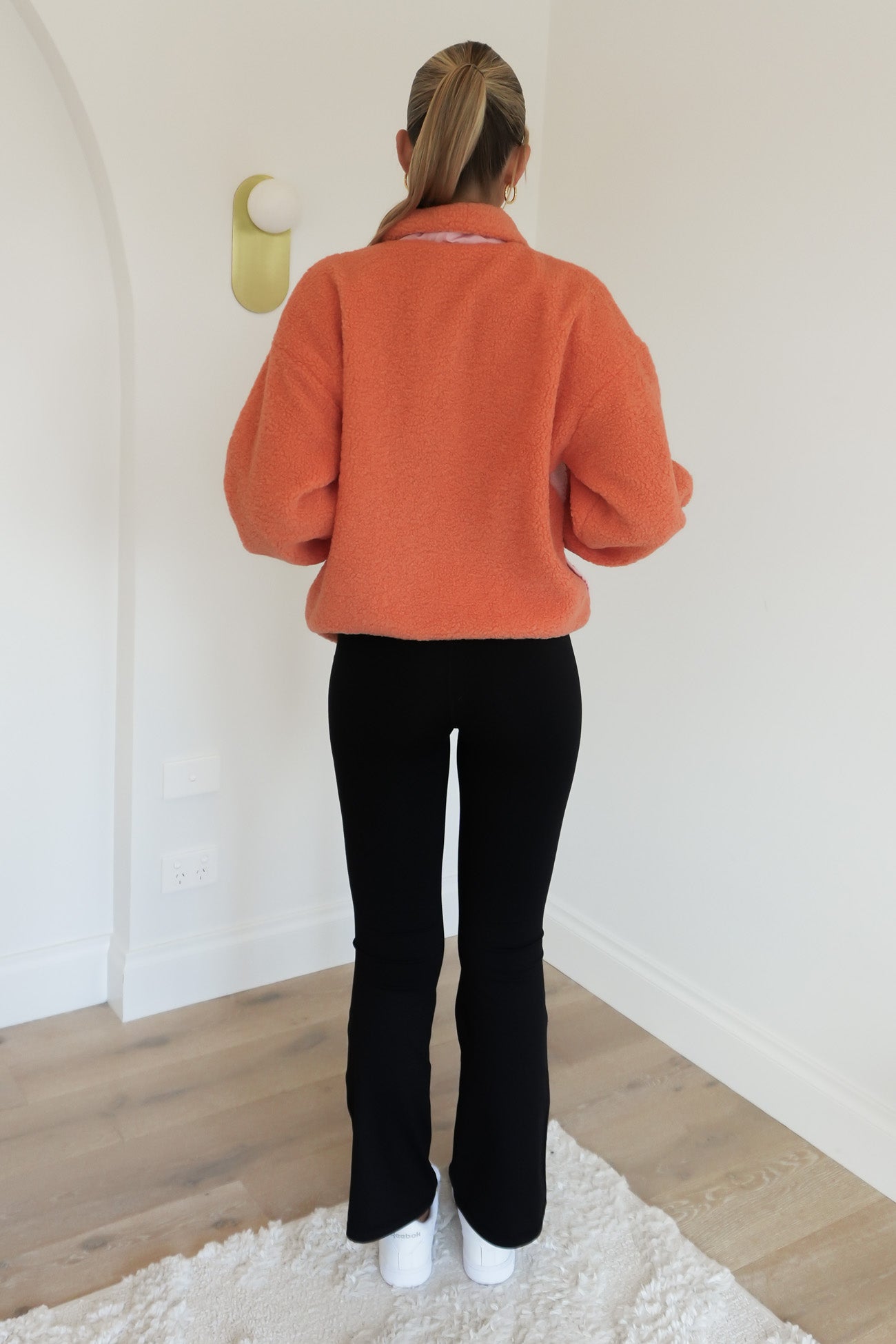 Jayne Fleece Jacket Pink Orange