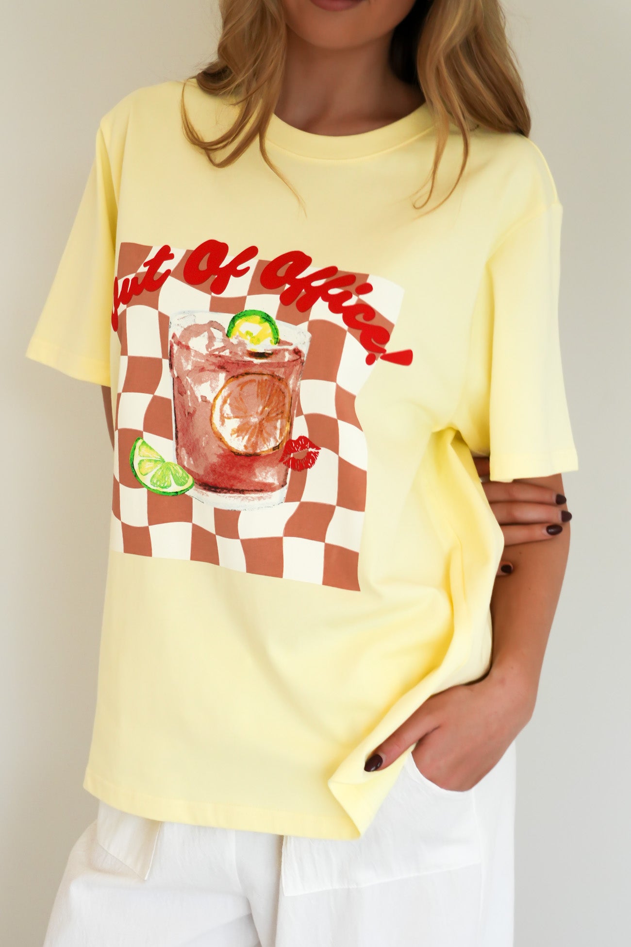 Jeana Tee Out Of Office Vintage Lemon Wash