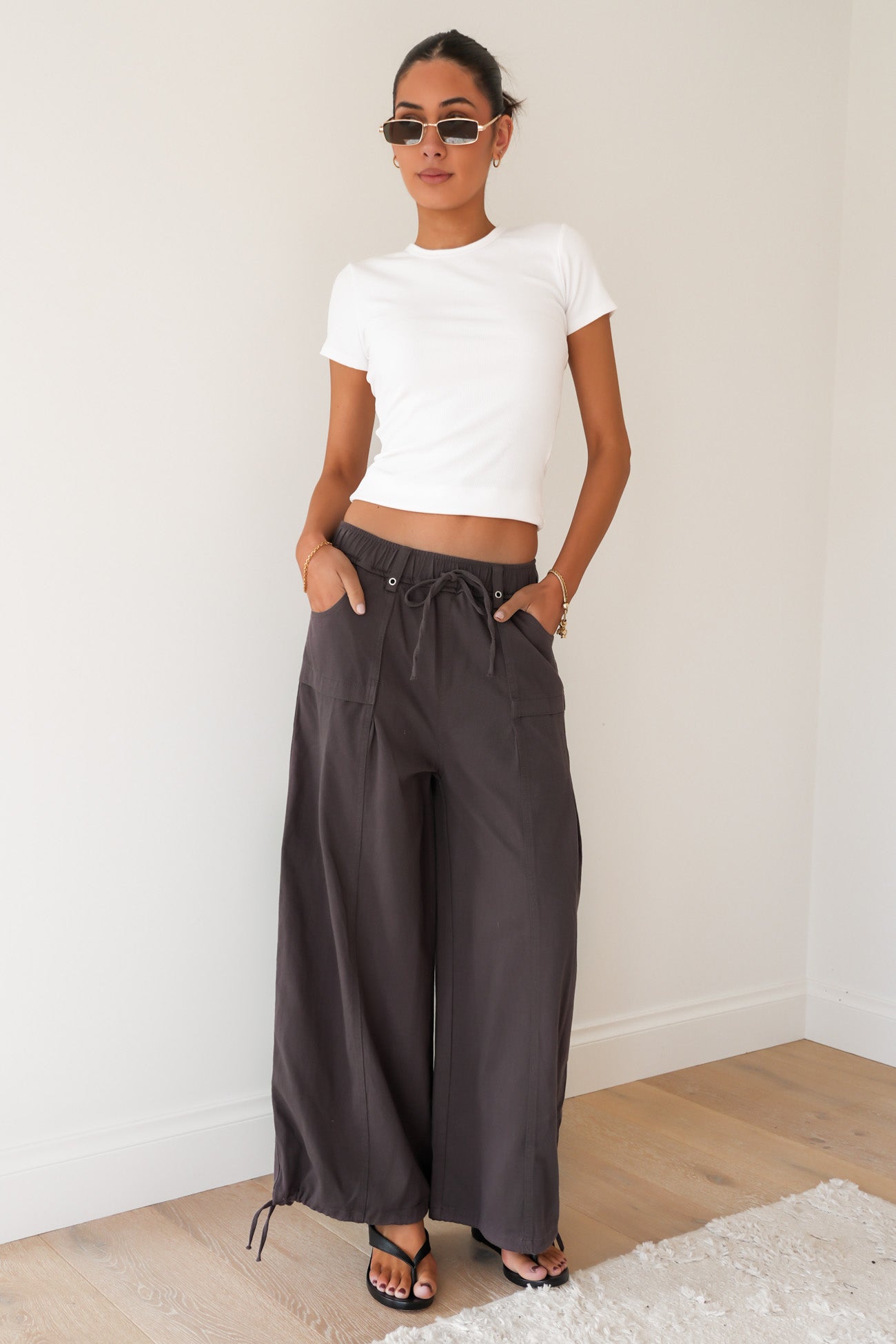 Jenni Cargo Pant Charcoal