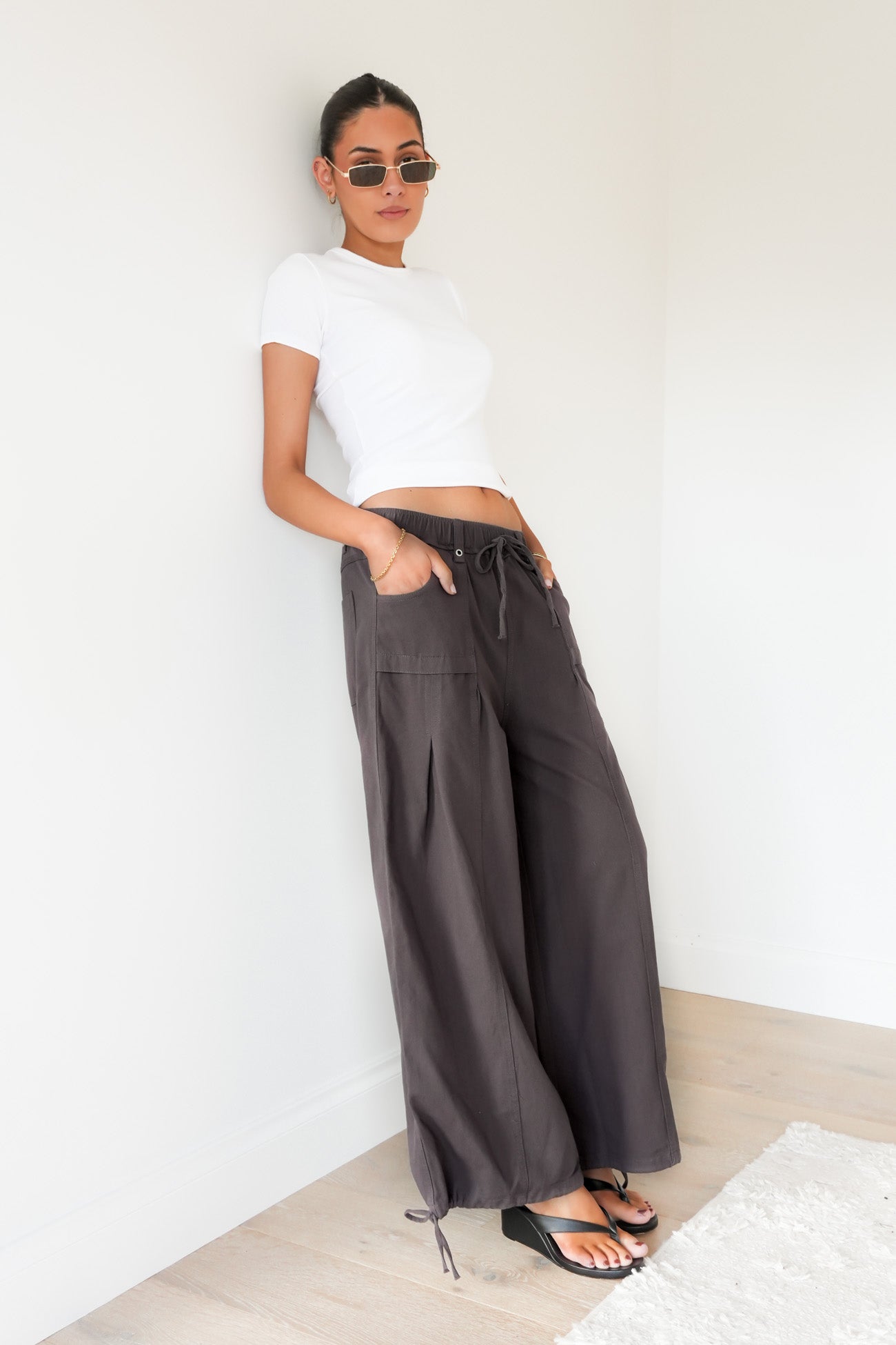 Jenni Cargo Pant Charcoal
