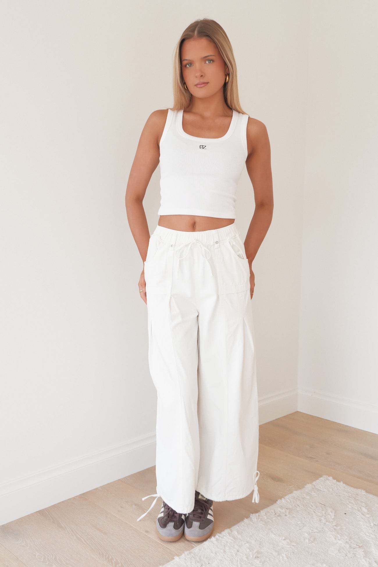 Jenni Cargo Pant White