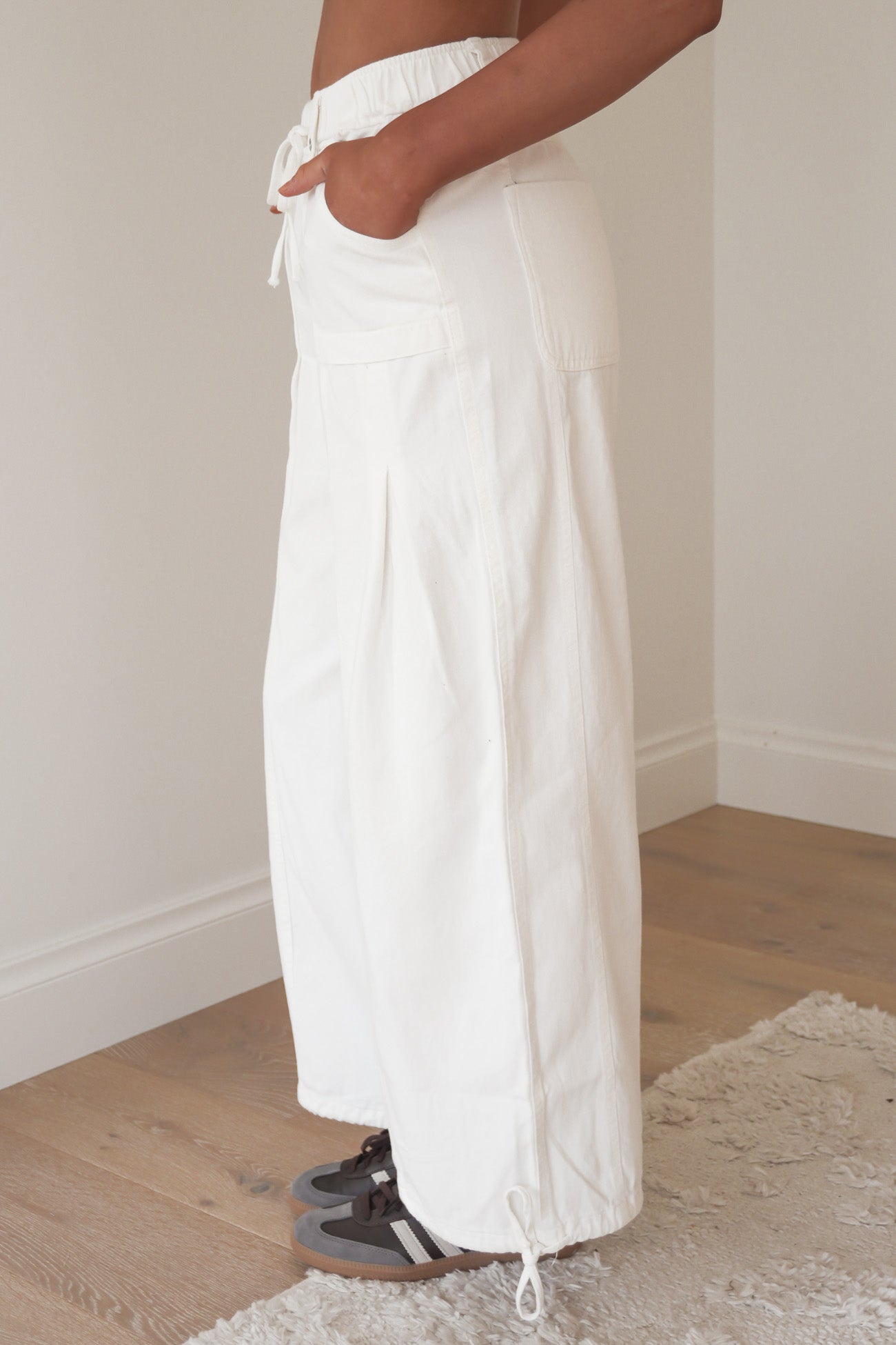 Jenni Cargo Pant White