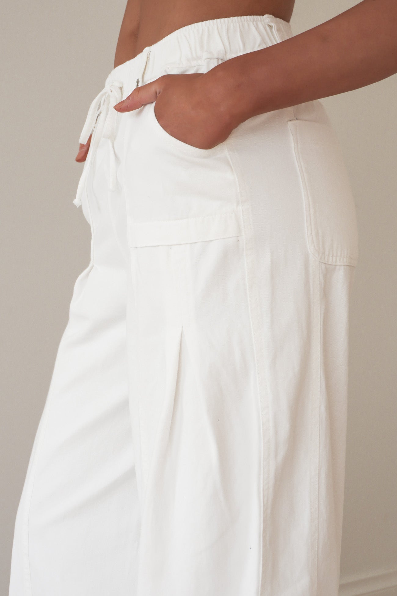 Jenni Cargo Pant White