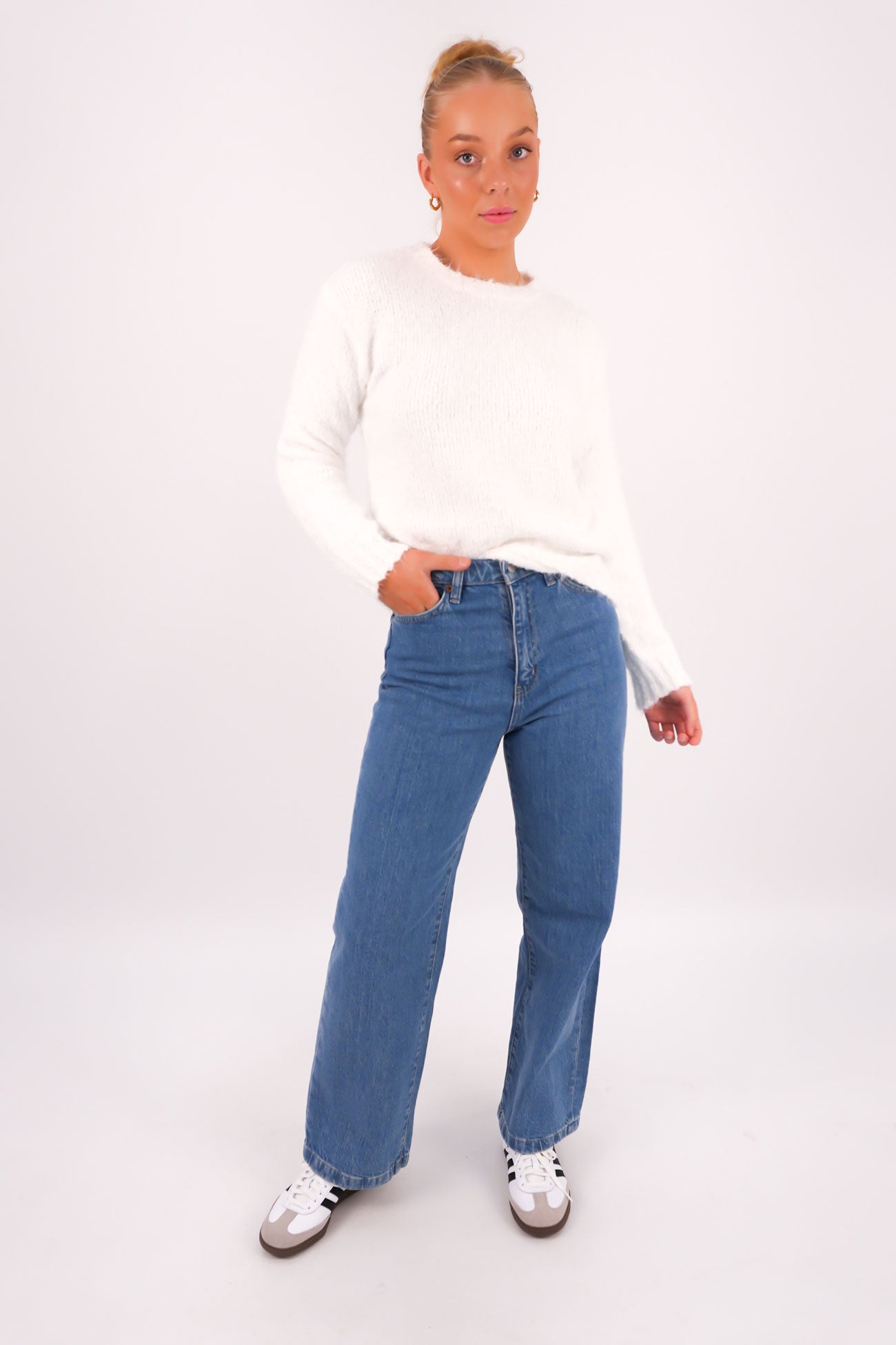 Jessa Knit Jumper White