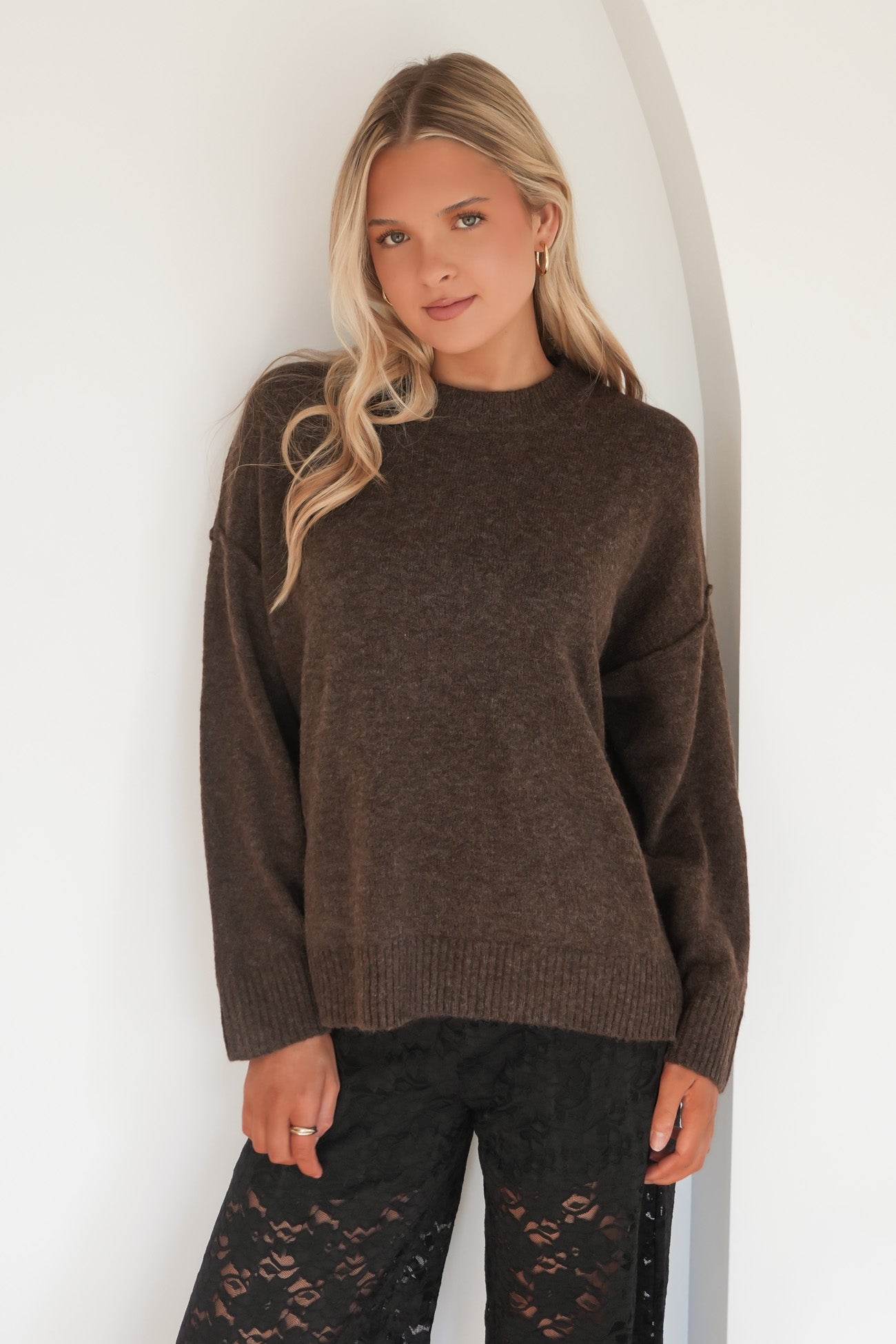 Jethro Knit Jumper Chocolate