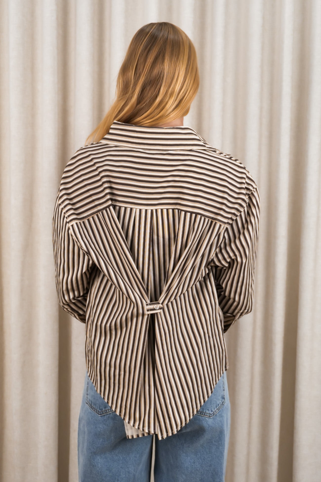 Jordan Stripe Shirt Beige