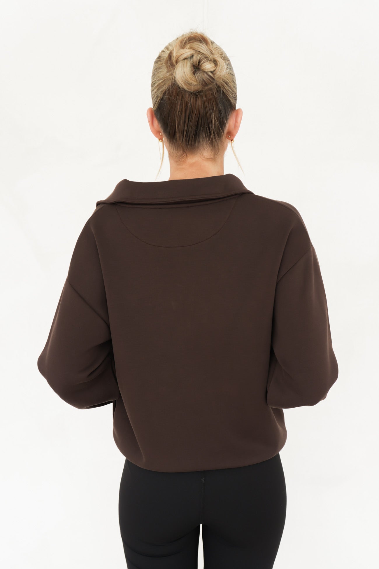 Jules Quarter Zip Chocolate