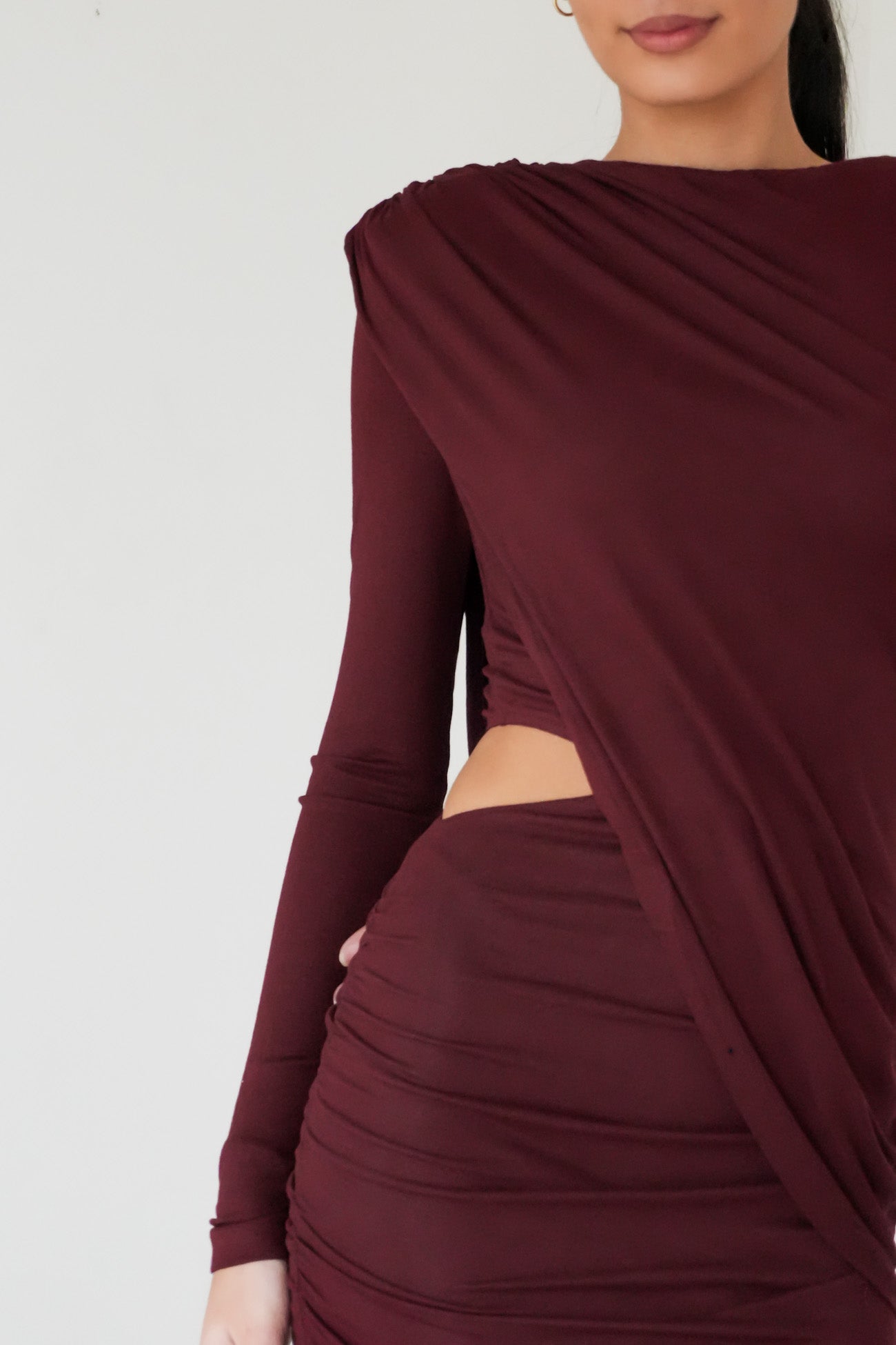 Jypsie Mini Dress Burgundy