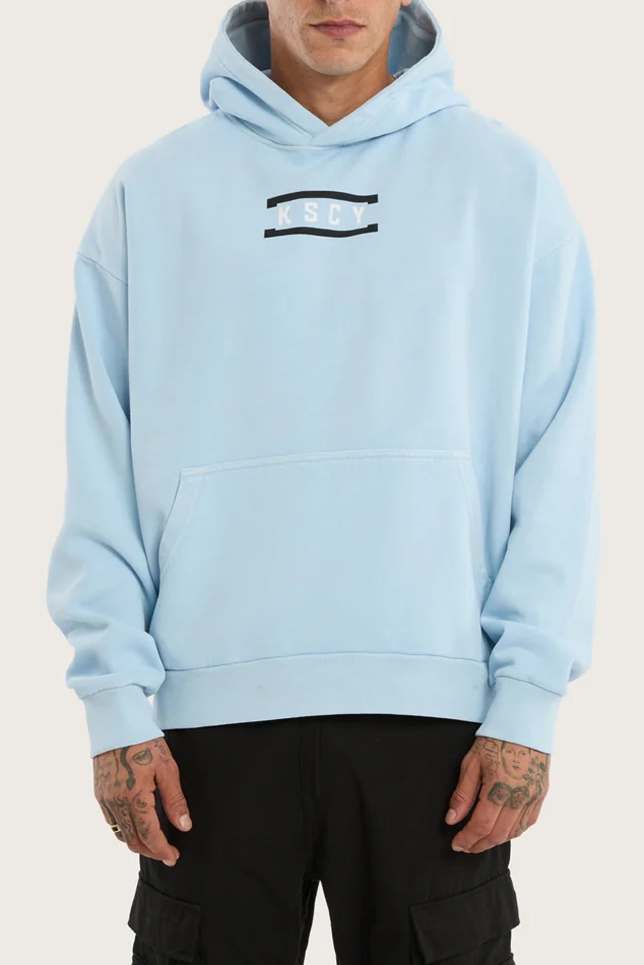 Constitute Oversized Hoodie Pigment Sky Blue