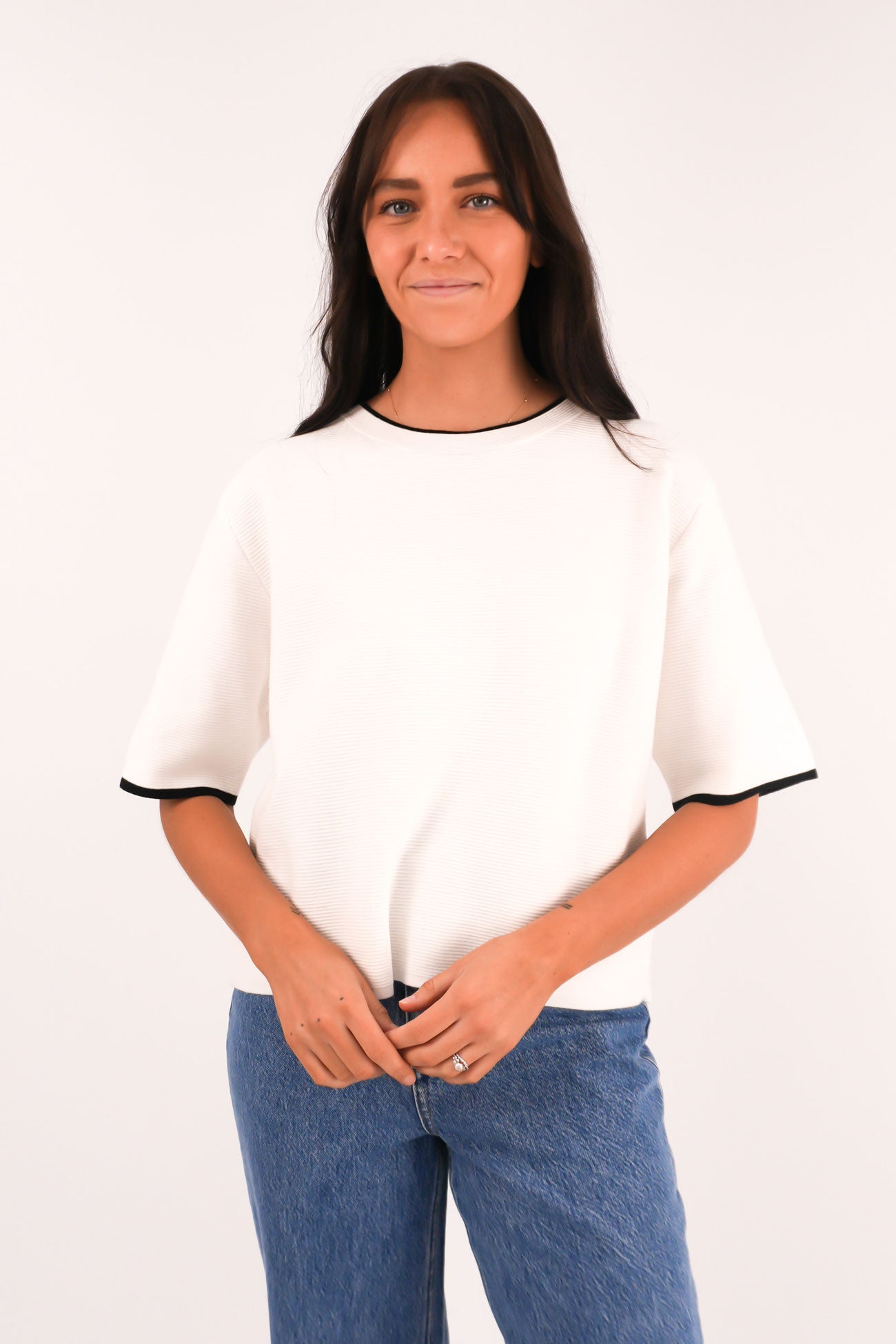 Karina Knit Top Ivory