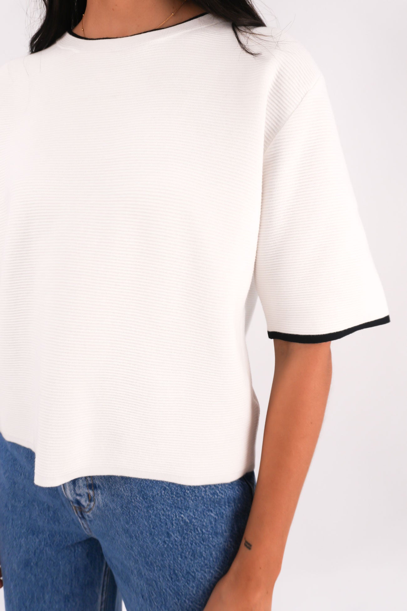 Karina Knit Top Ivory