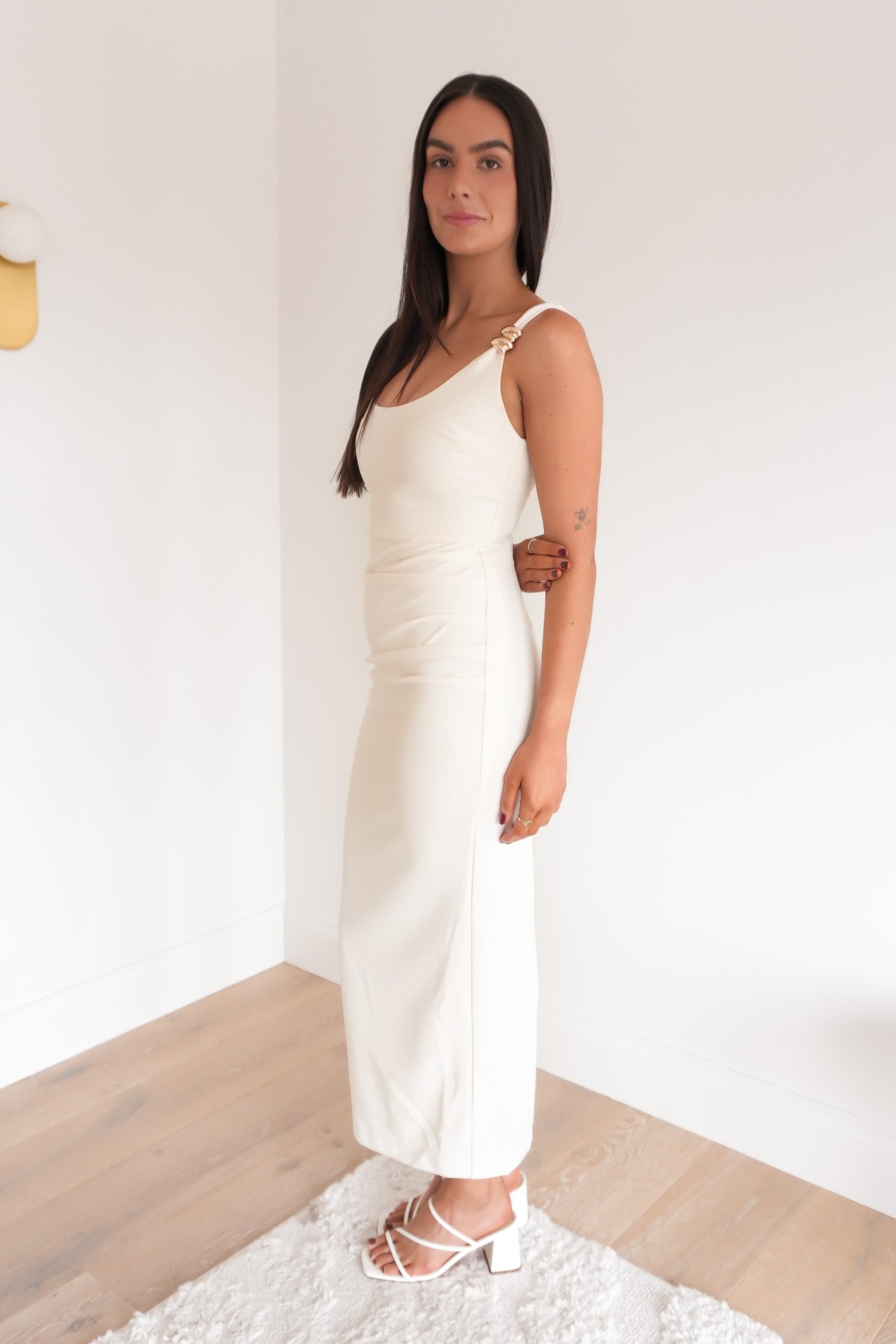 Karla Midi Dress Cream