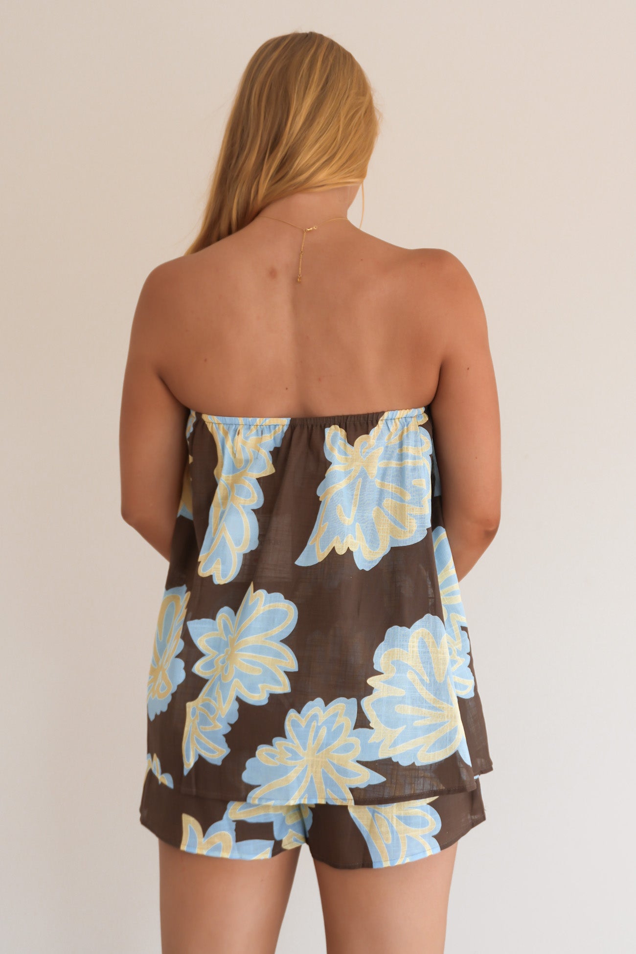 Karlie Set Chocolate Blue Floral