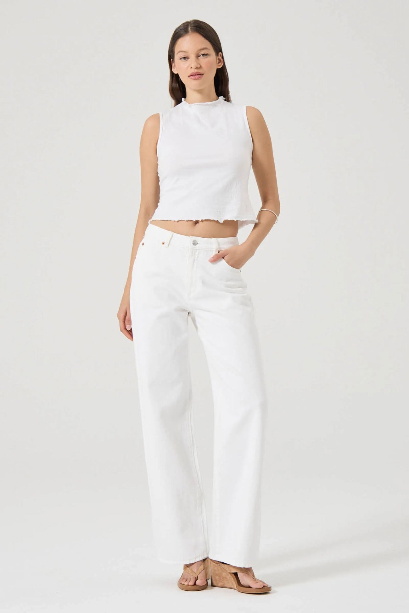 Kate Baggy Jean Vintage White