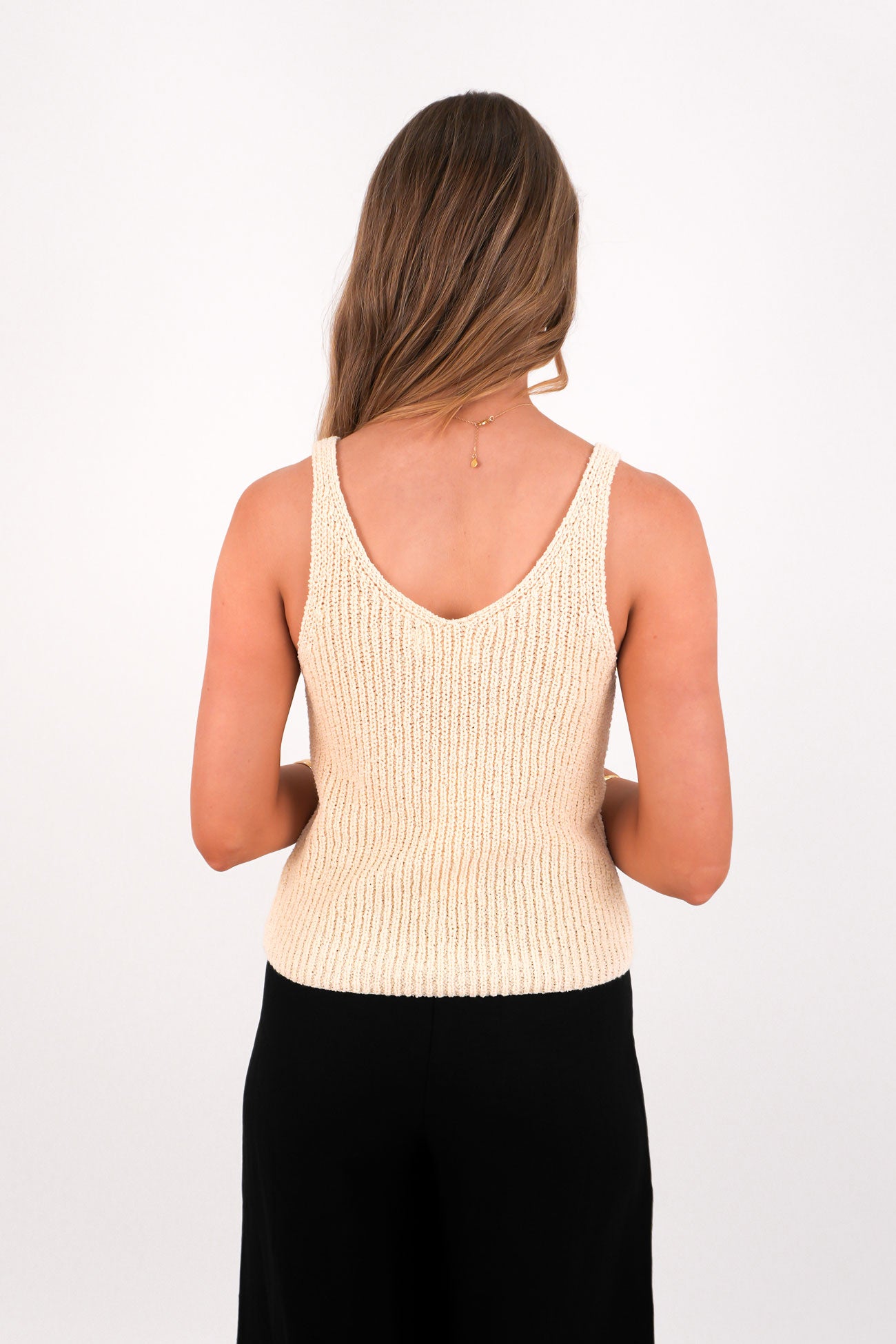 Katerina Knit Tank Natural