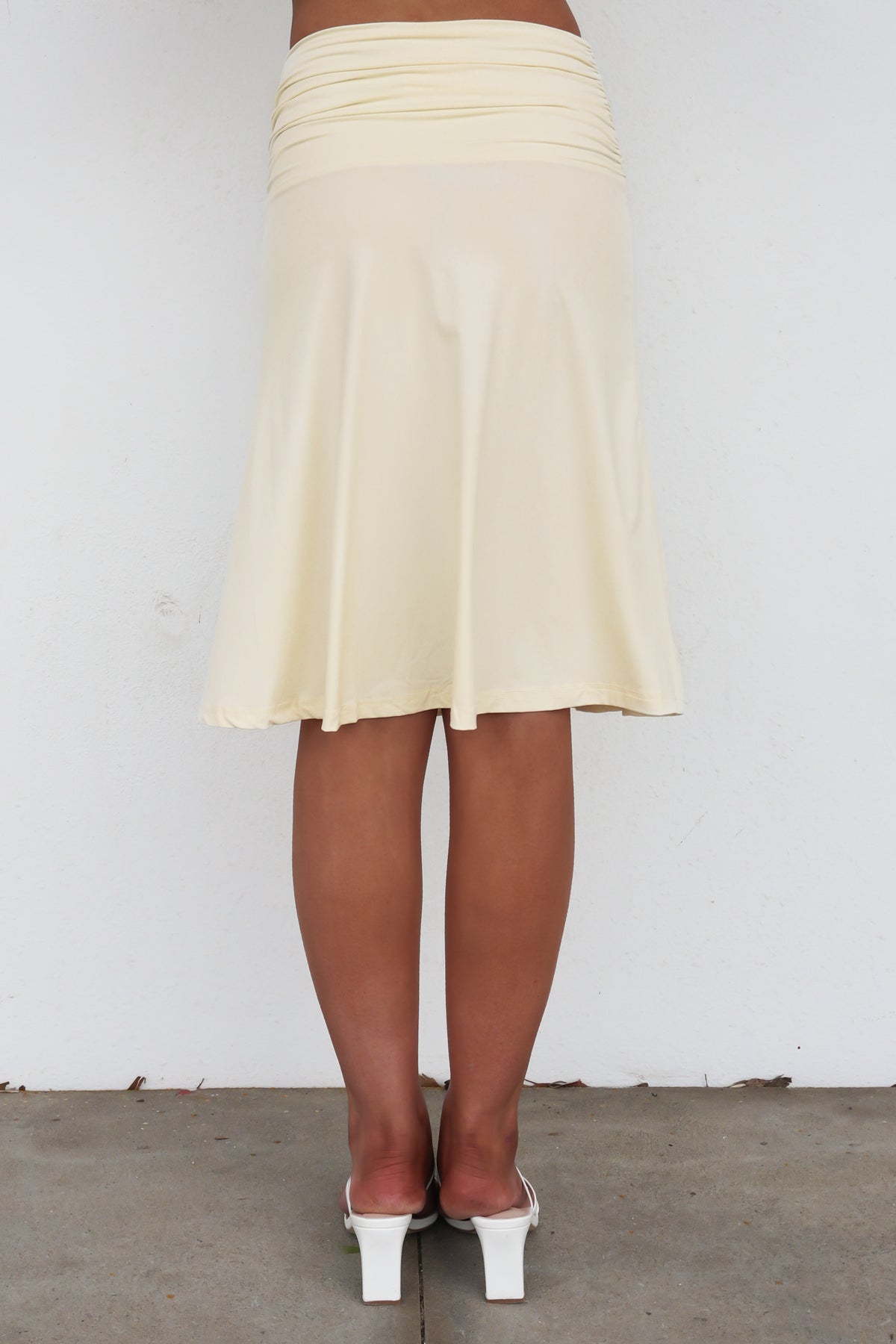 Kaylene Midi Skirt Ivory