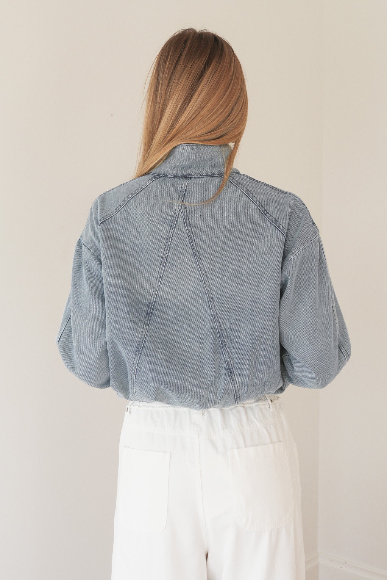 Kealey Denim Bomber Light Wash