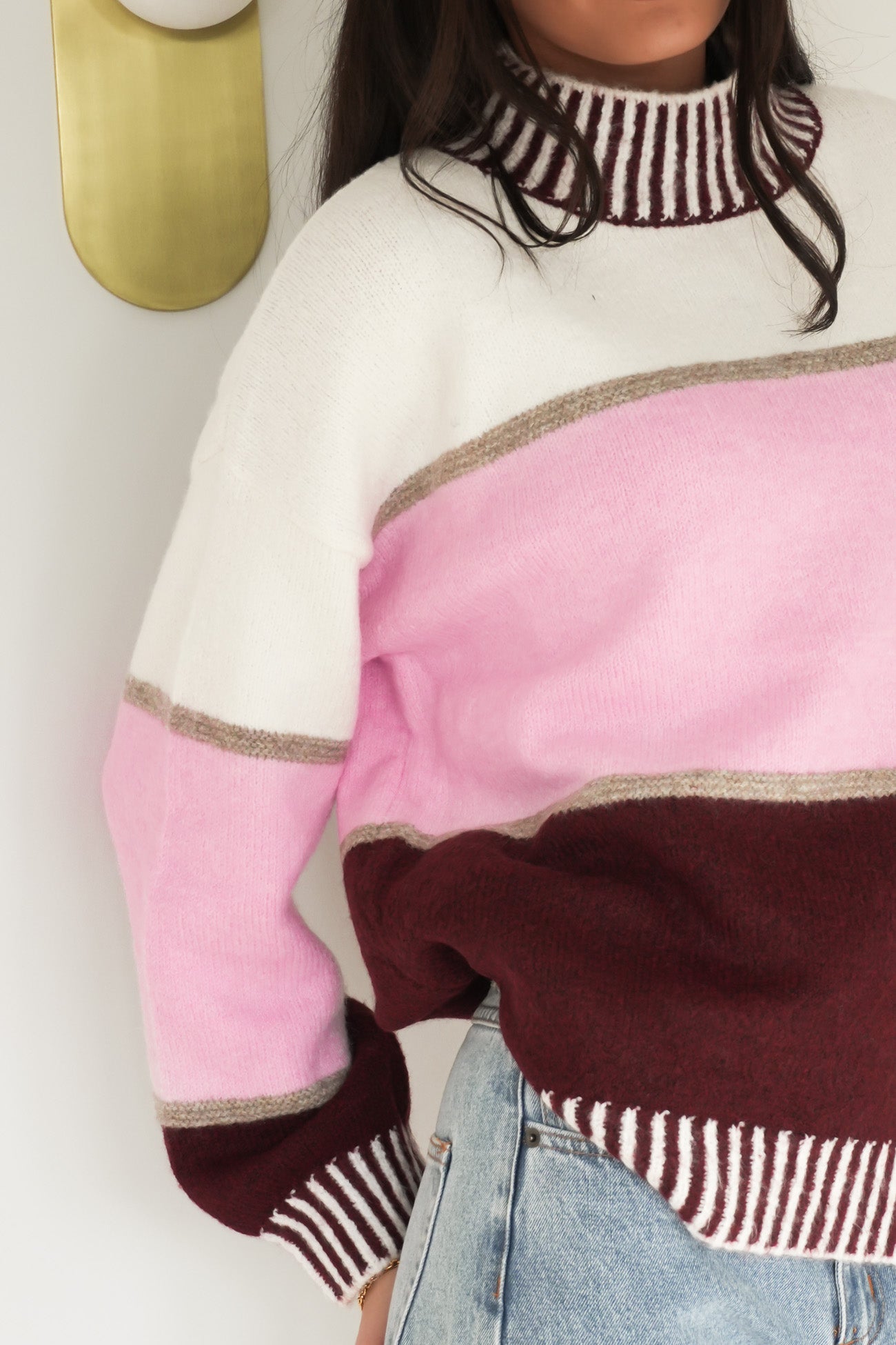 Kenzi Knit Jumper Pink Wine