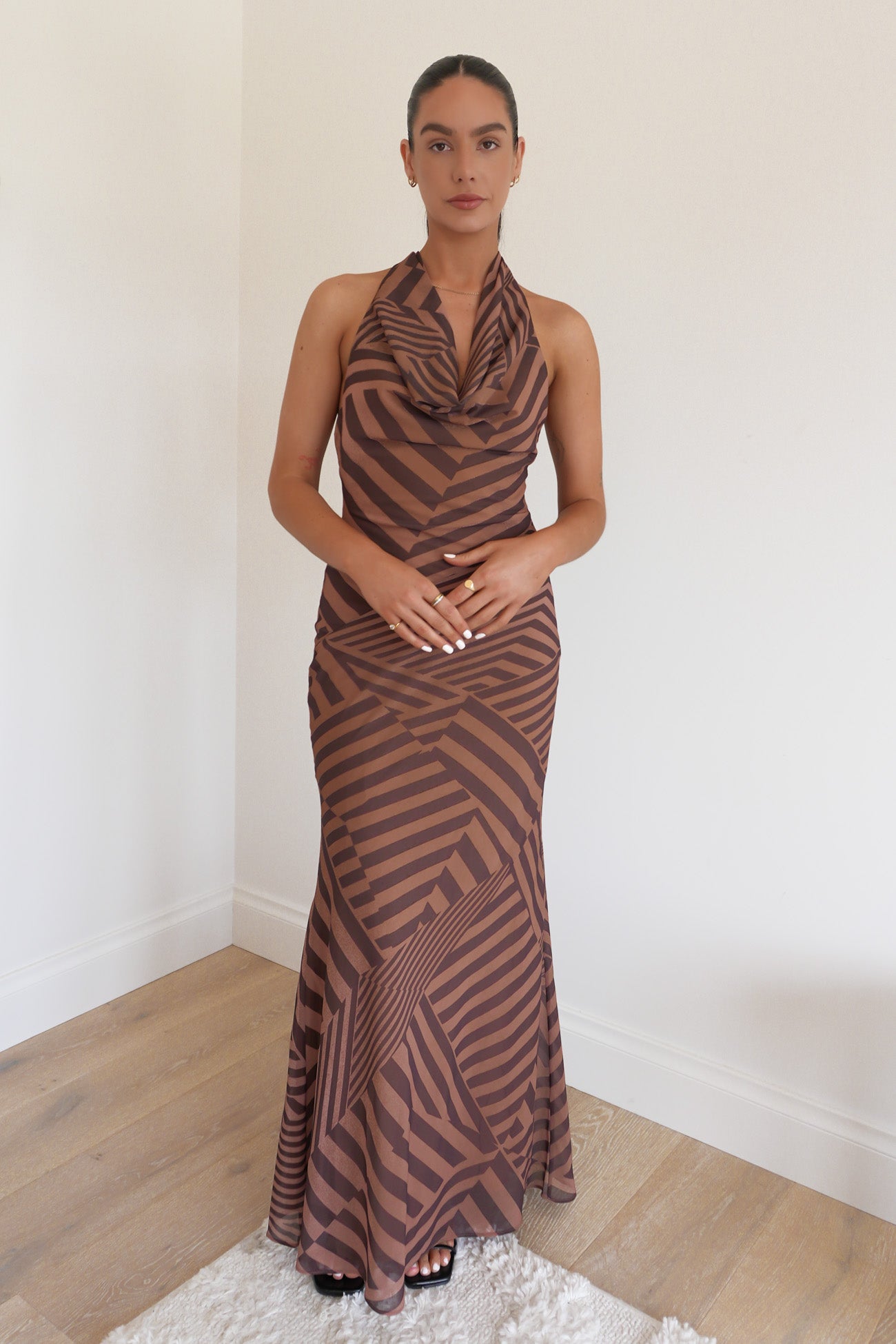 Kiata Maxi Dress Chocolate