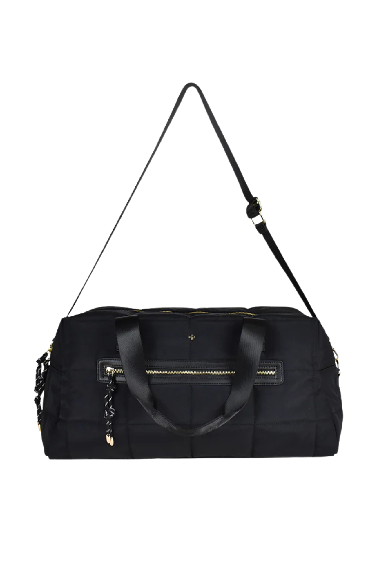 Lita Duffle Bag Black Nylon Gold