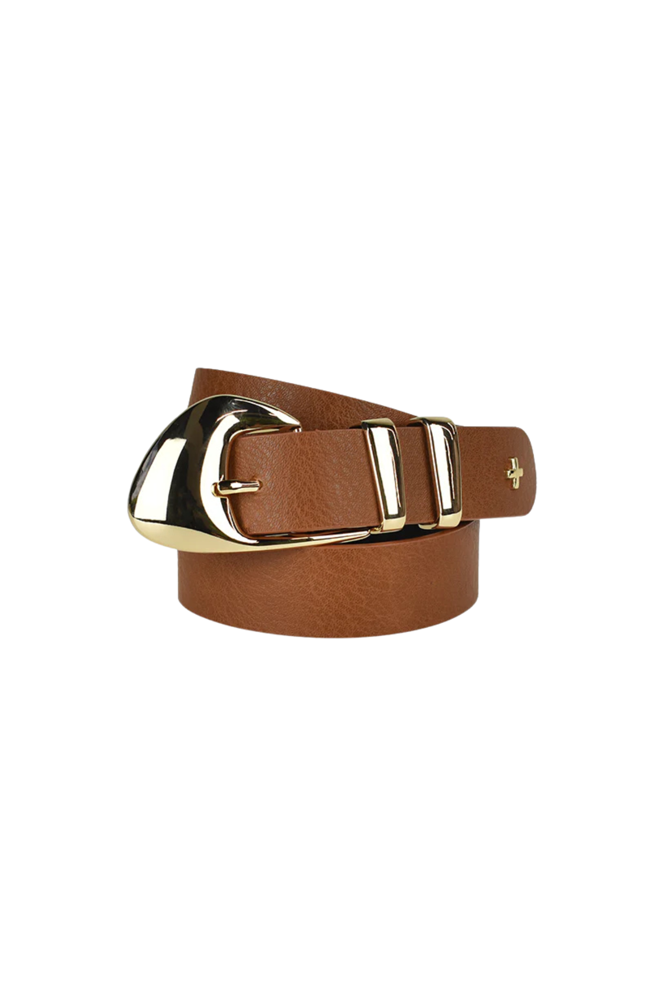 Moma Belt Dark Tan Gold