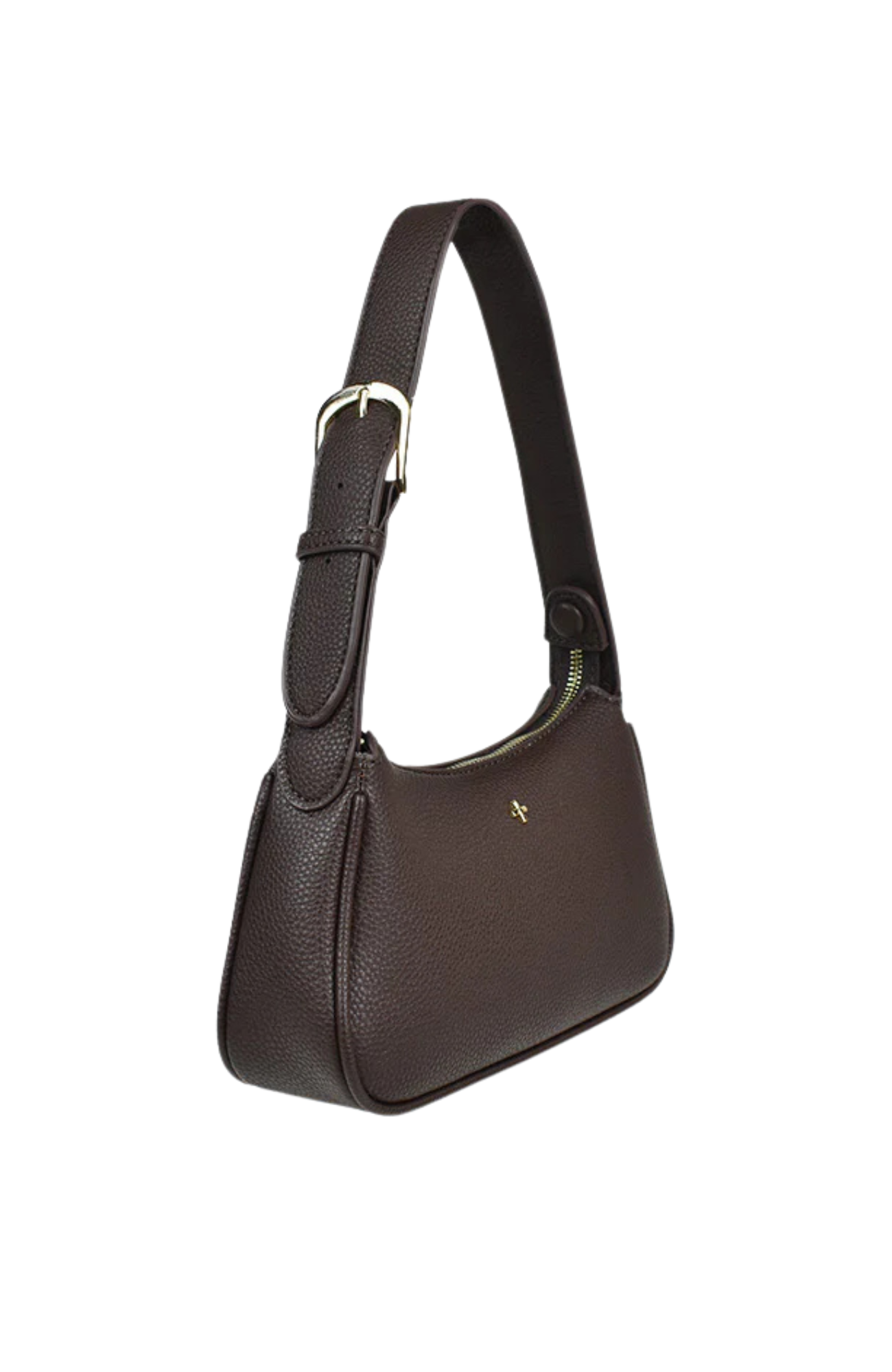 Gabi Bag Chocolate Pebble Gold