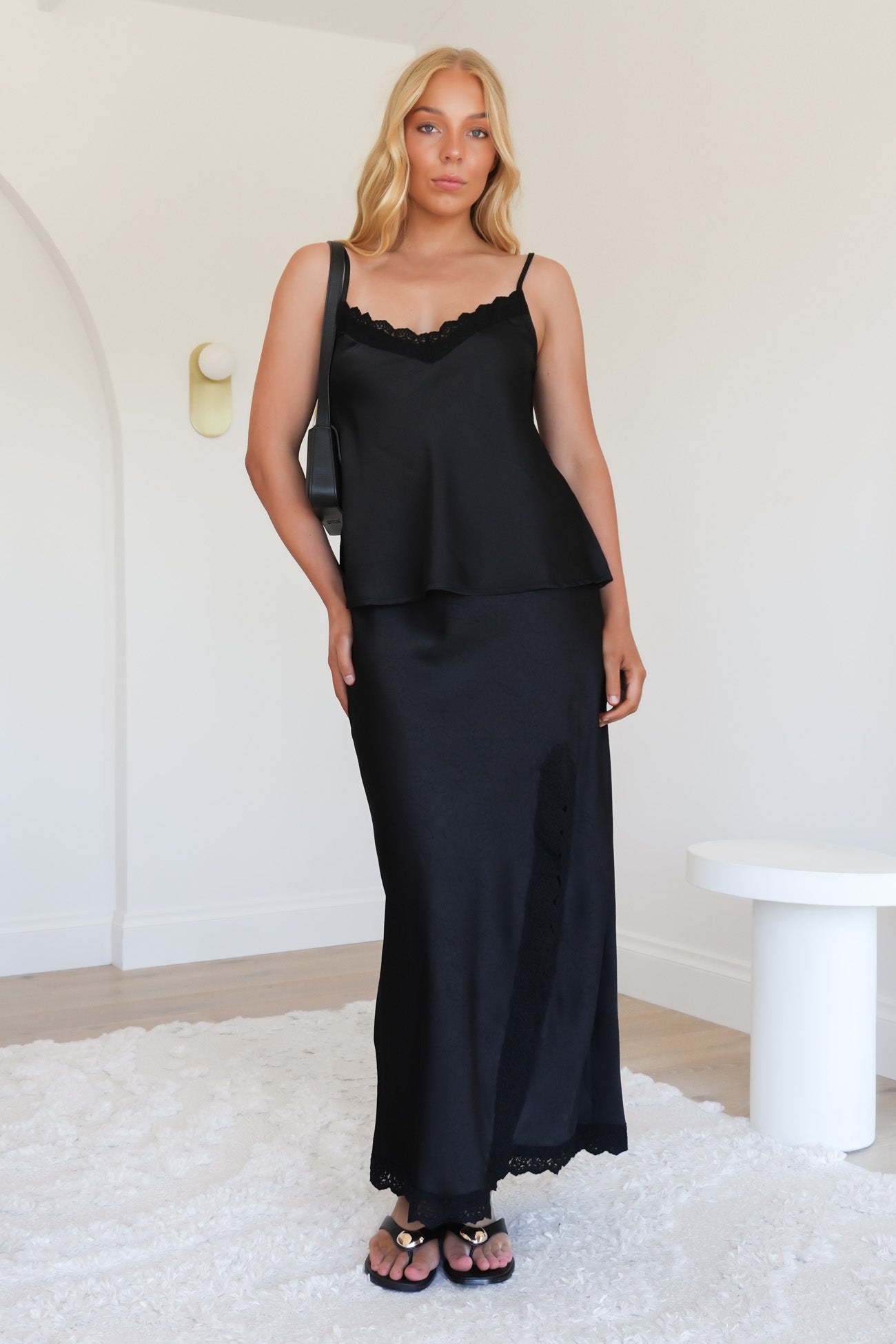 Kiva Lace Cami Black