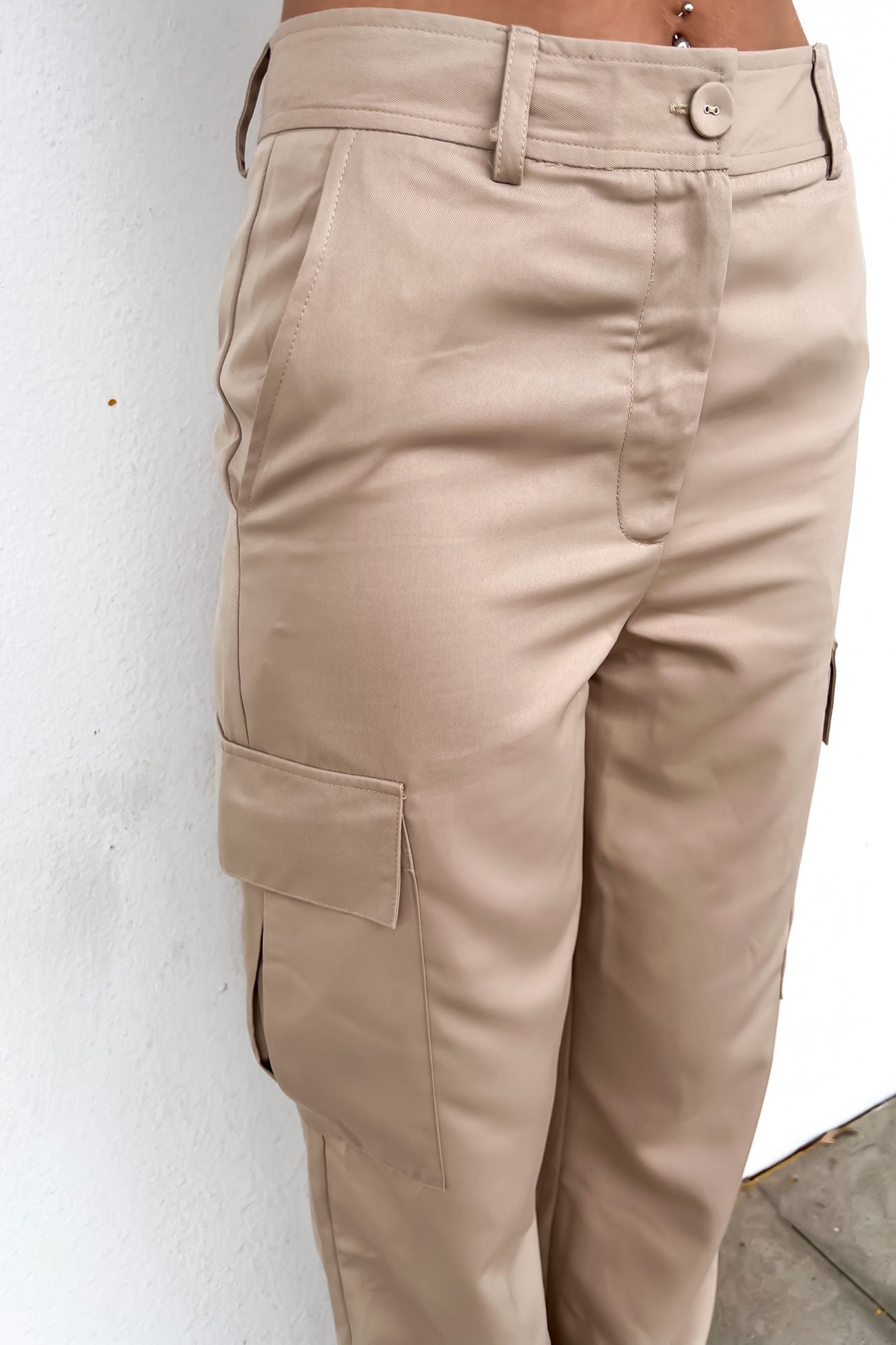 Kourtney Cargo Pant Beige