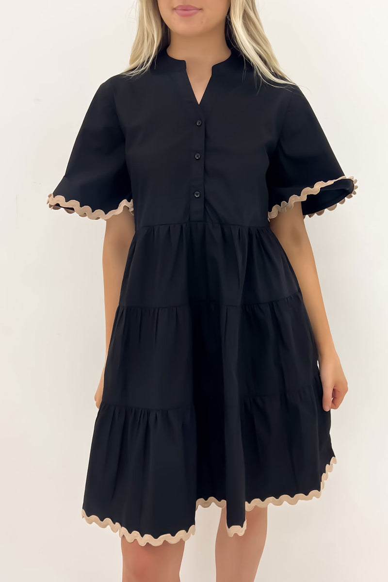 Kruze Mini Dress Black Latte