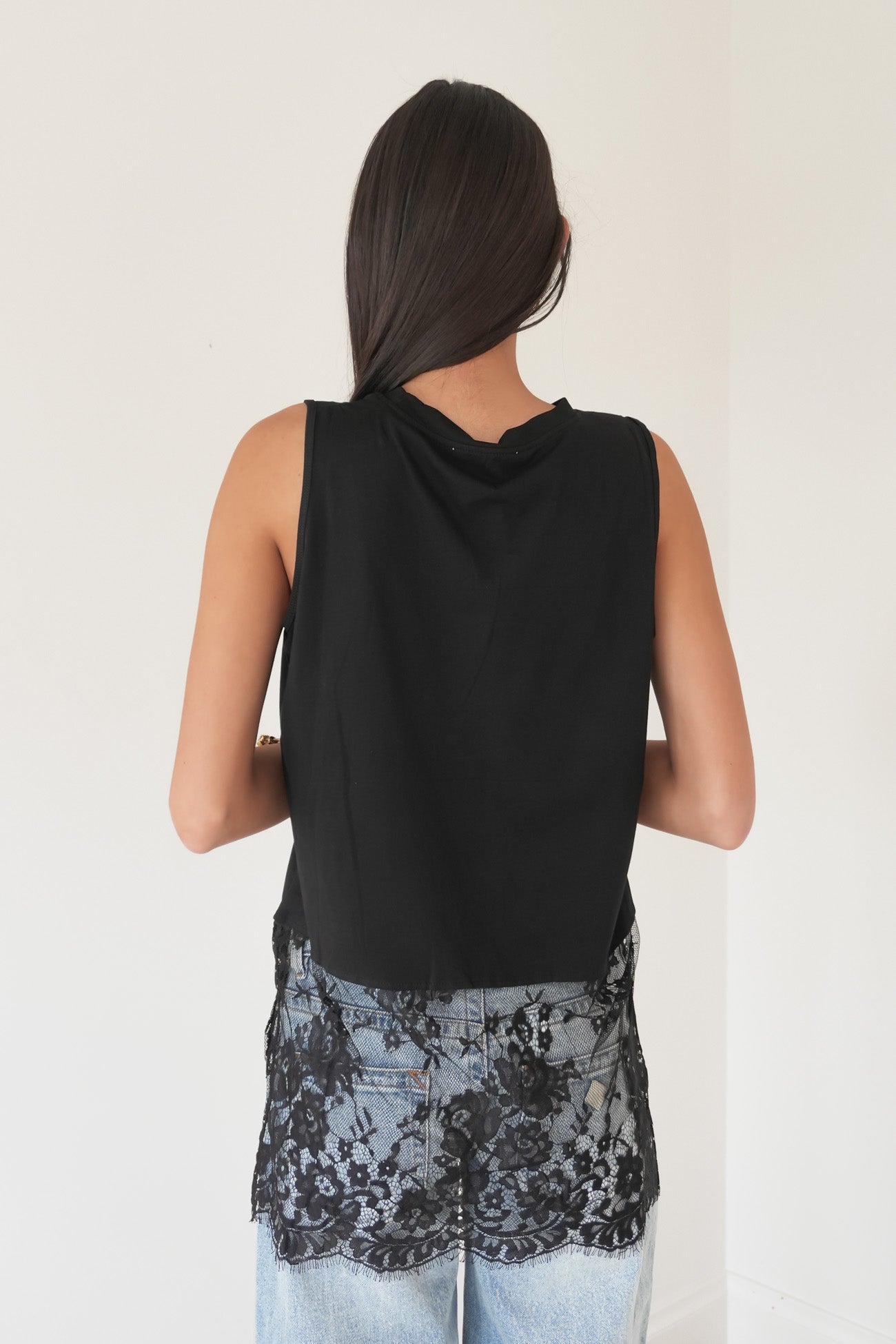 Kyella Lace Top Black